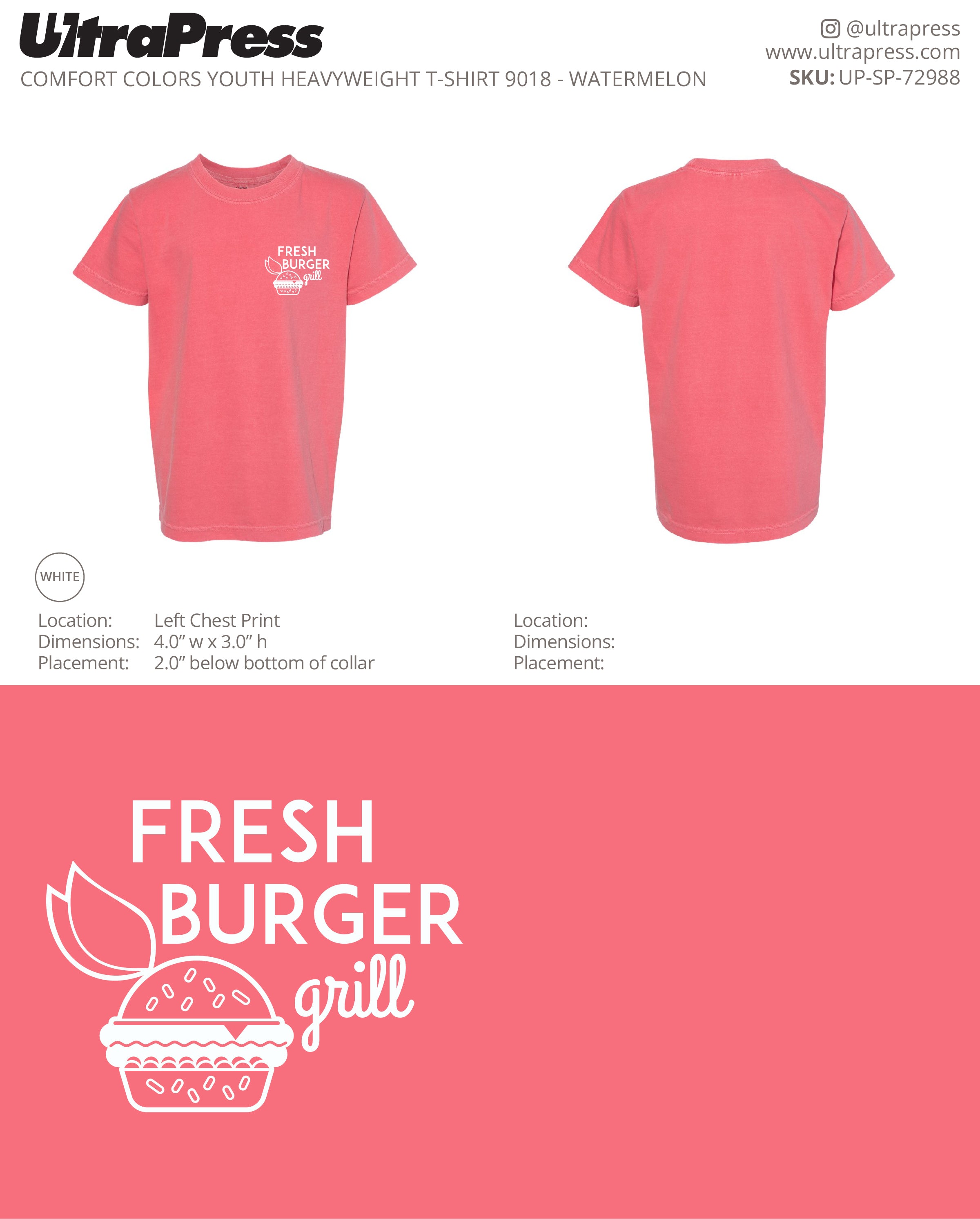 UP-SP-72988 Fresh Burger Grill YOUTH - Tanya (Bulk)