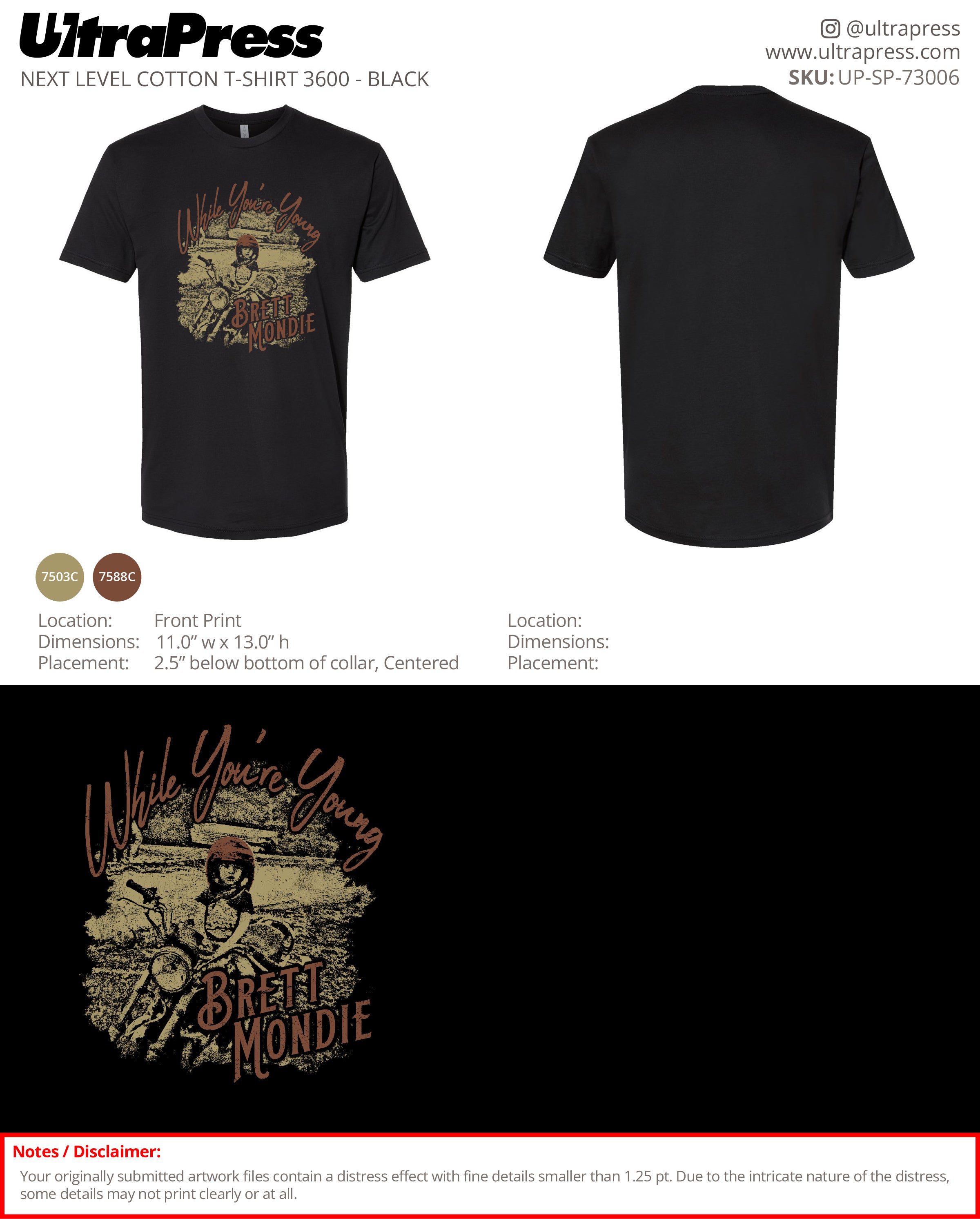 UP-SP-73006 While You're Young - Brett Mondie 100 Min Qty (Bulk)