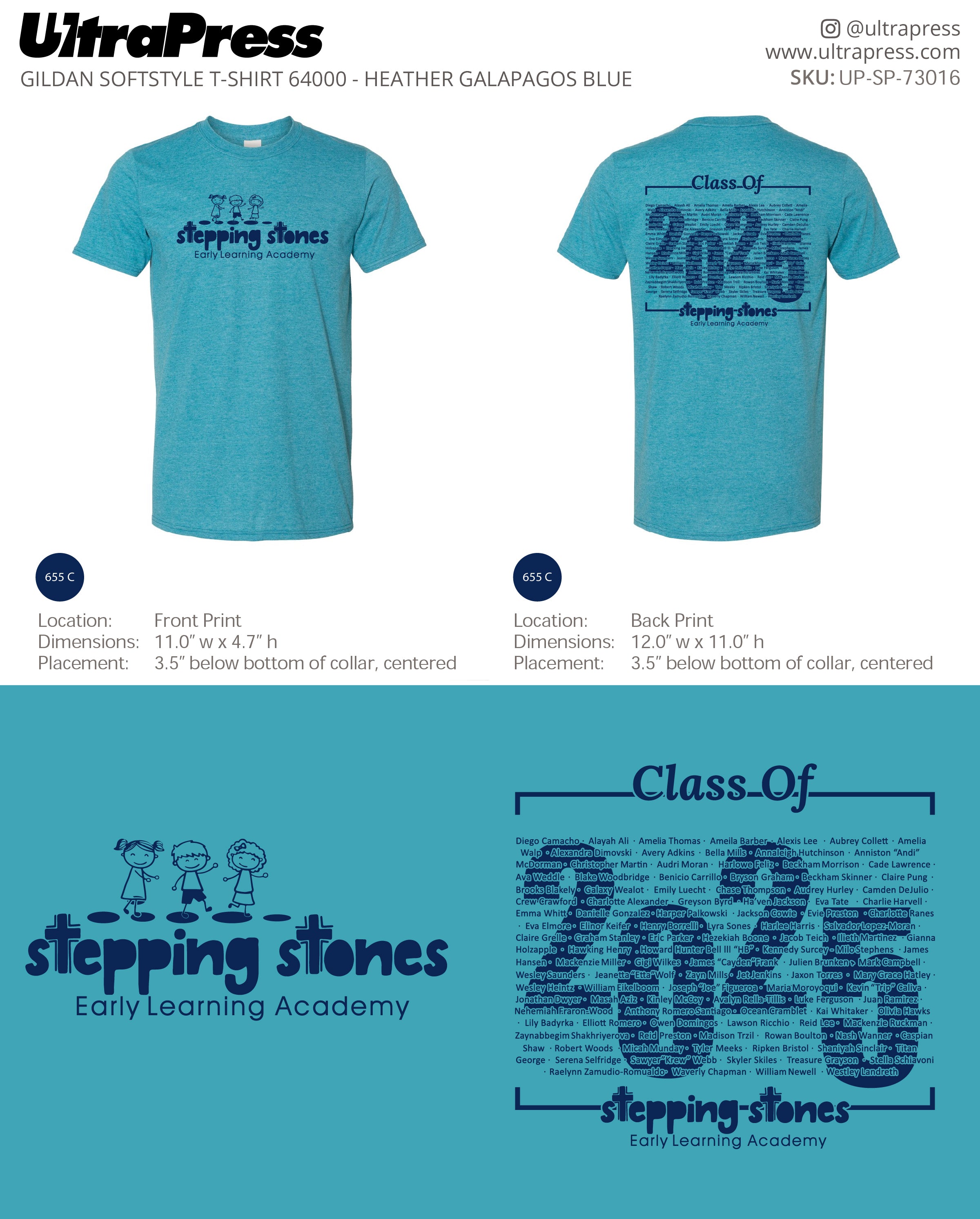 UP-SP-73016 Stepping Stones Class of 2025 - Tammie Bowyer 100 Min Qty (Bulk)