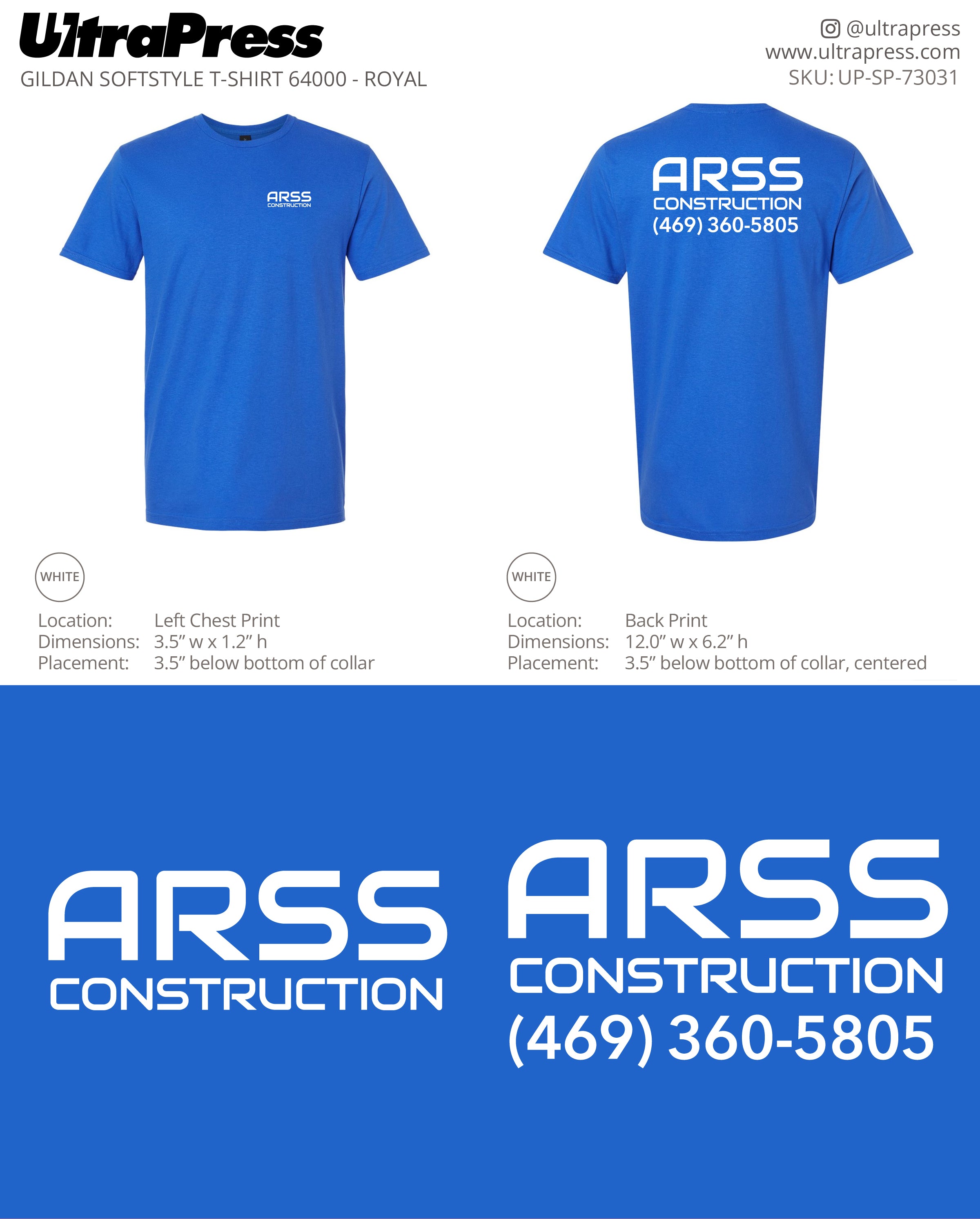 UP-SP-73031 ARSS Construction - Sergio Almaraz 100 Pieces Package (Bulk)