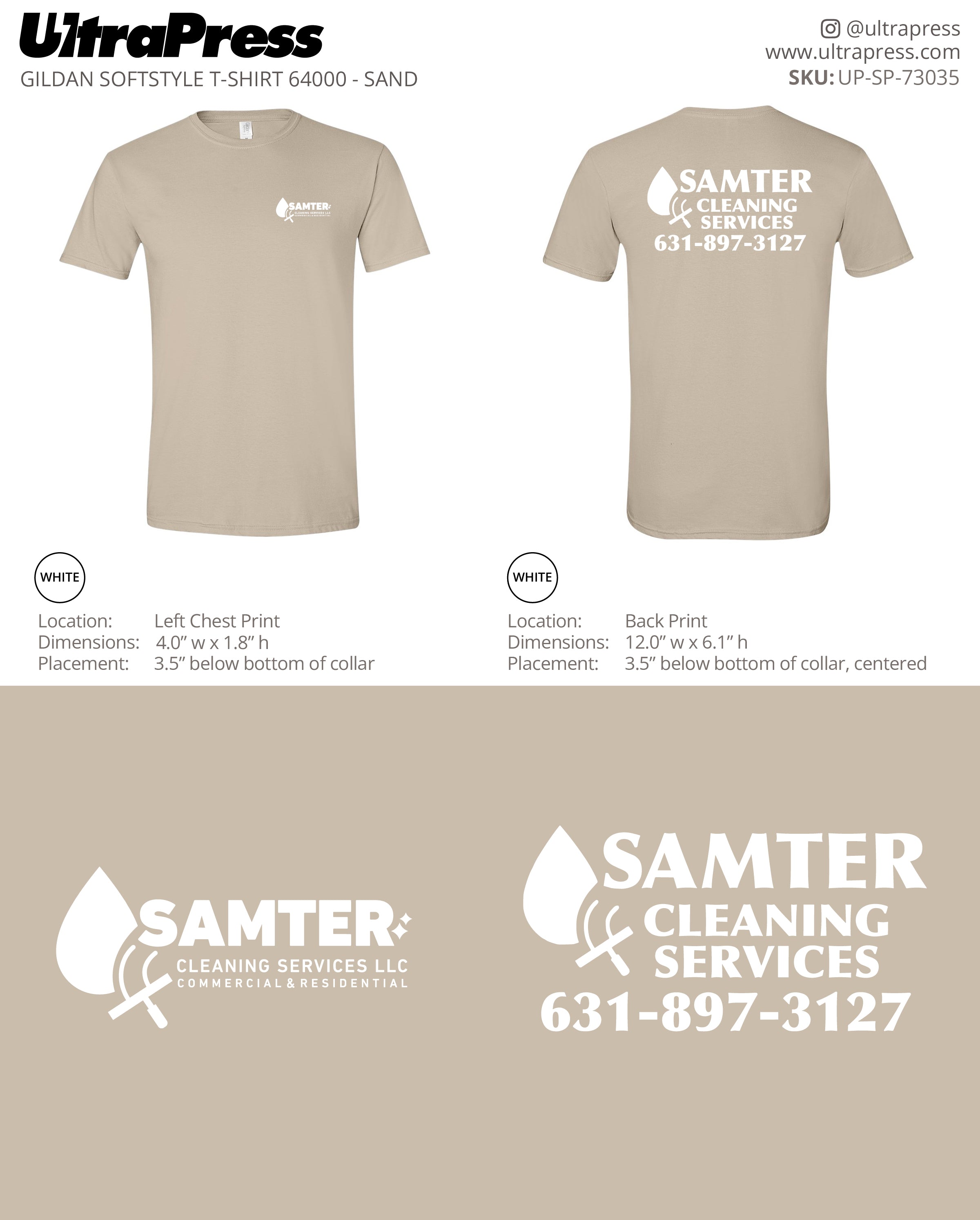 UP-SP-73035 Order Samter Cleaning Services- Samantha Teran 100 Pcs Min Package (Bulk)