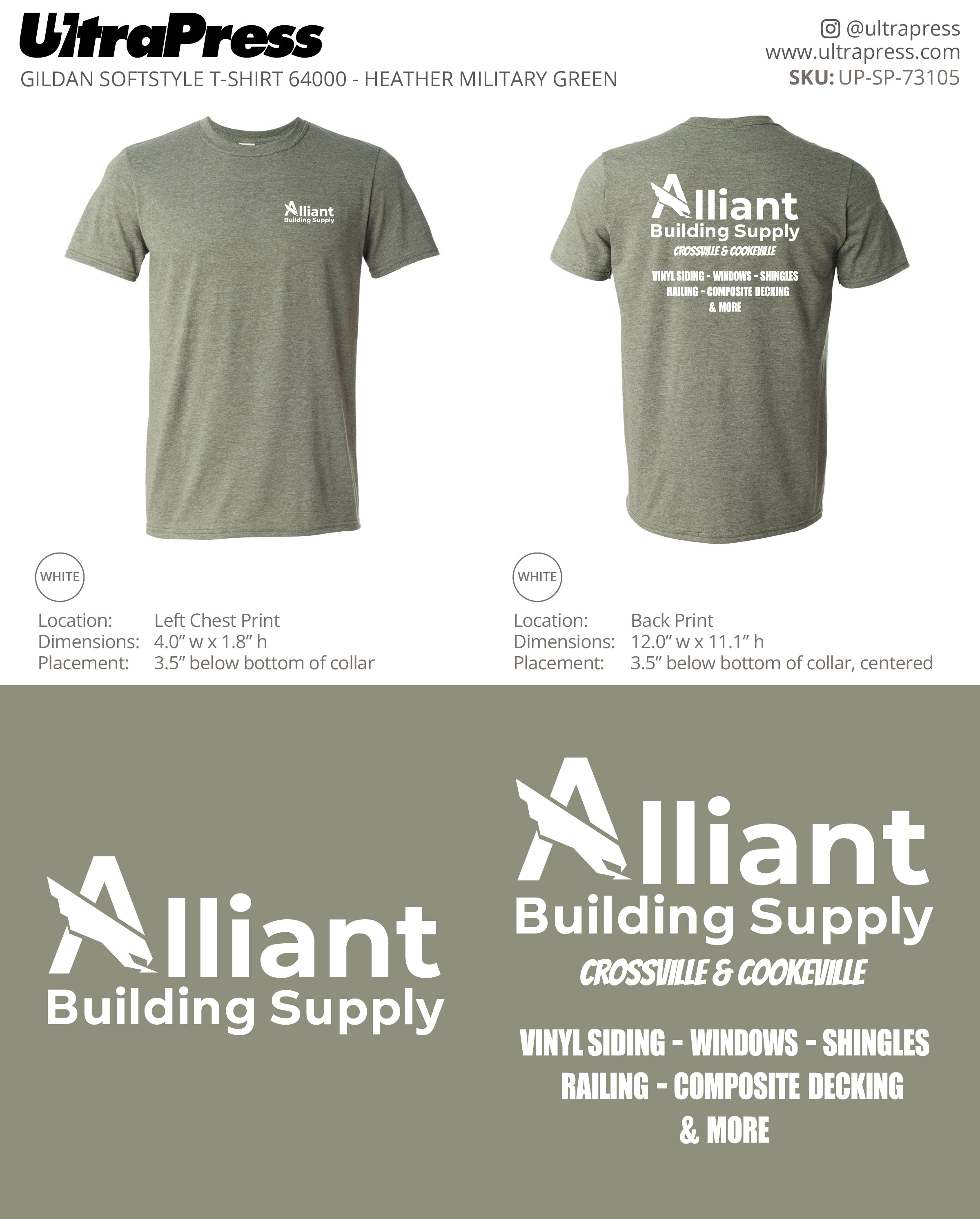 UP-SP-73105 Alliant Building Supply - Patrick Thurman 100 Pieces Package Deal (Bulk)