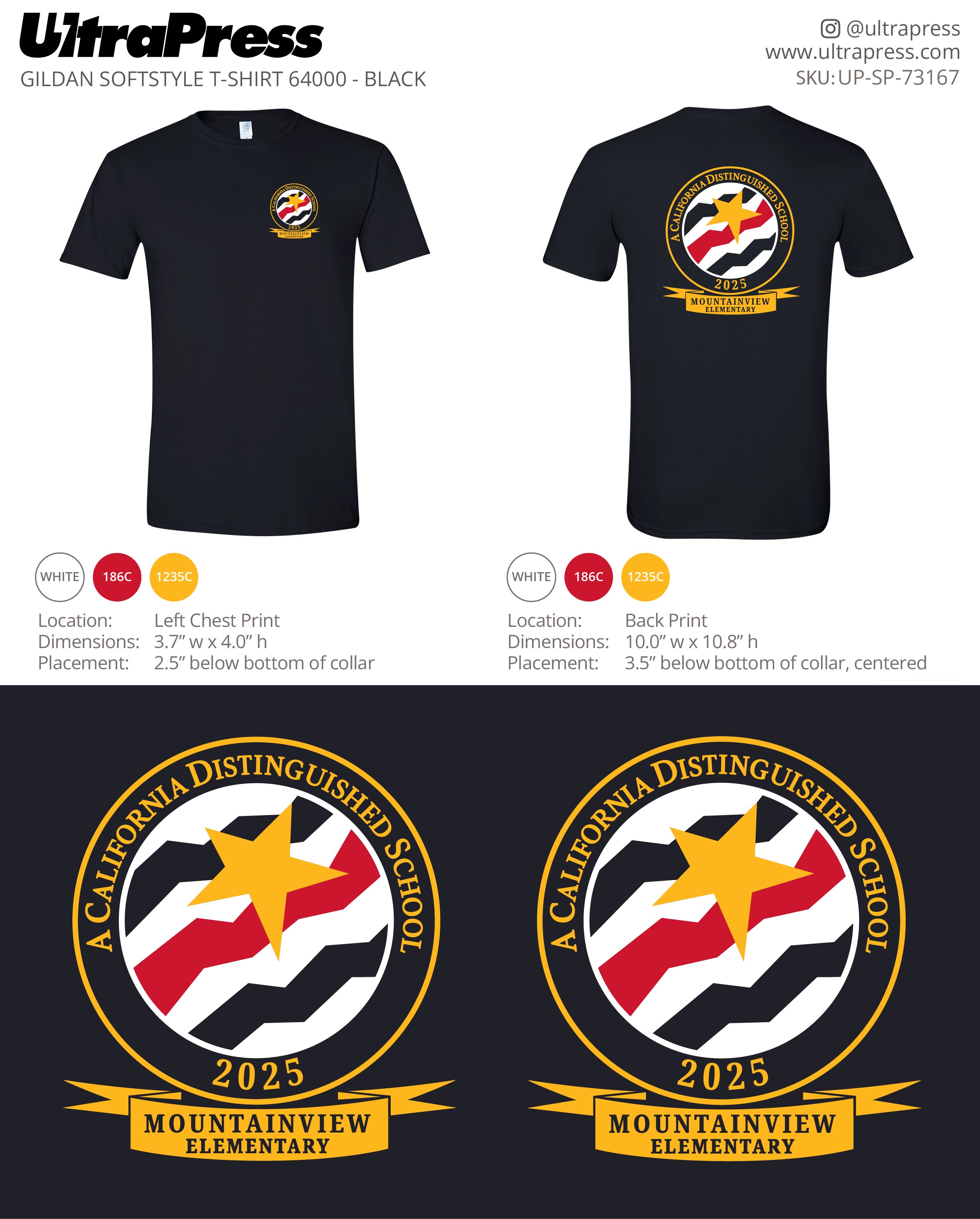 UP-SP-73167 Mountain View Elementary - Michelle Green 50 Pieces Package (Bulk)