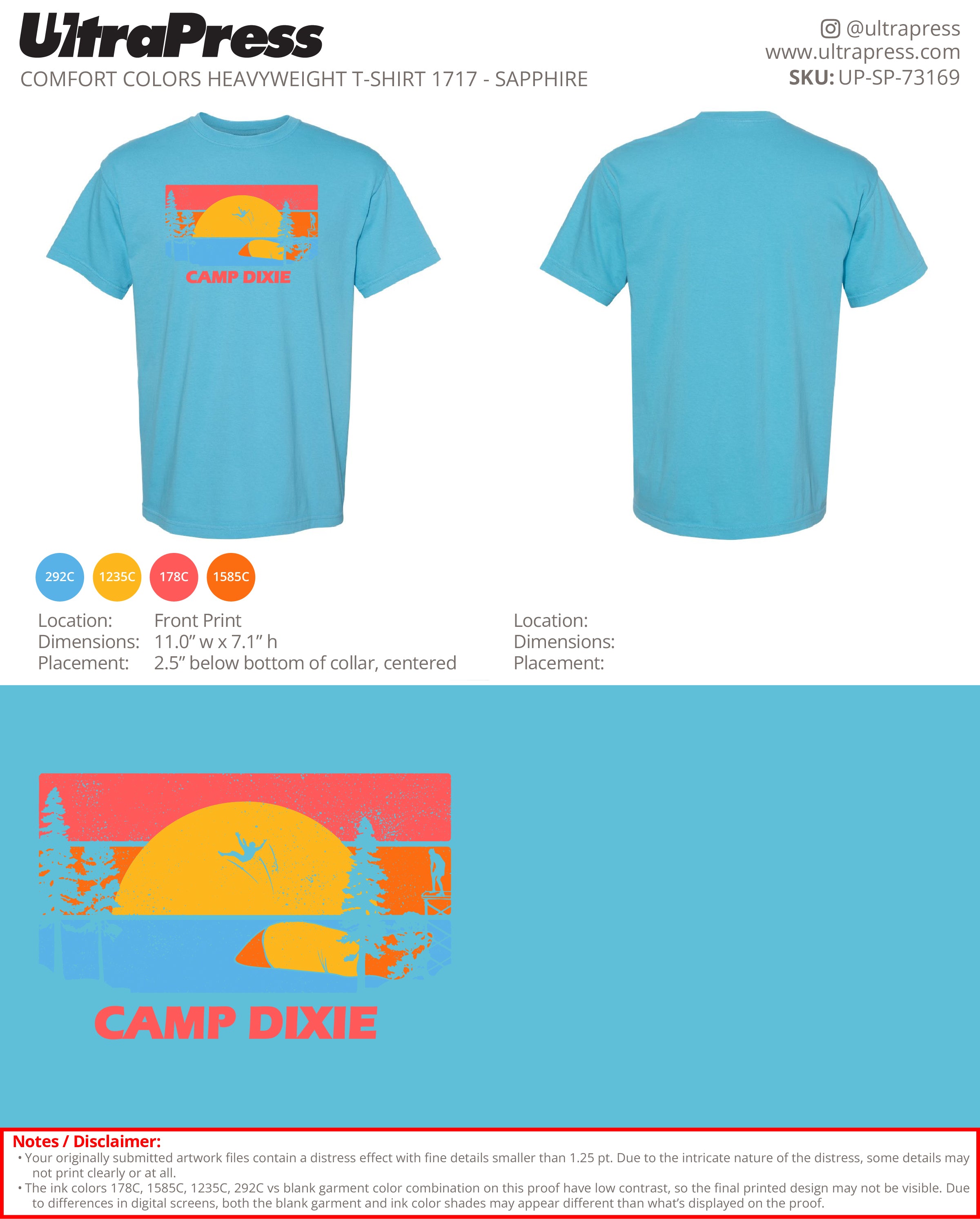 UP-SP-73169 Camp Dixie Lake - Joe Brown 100 Pieces Package (Bulk)