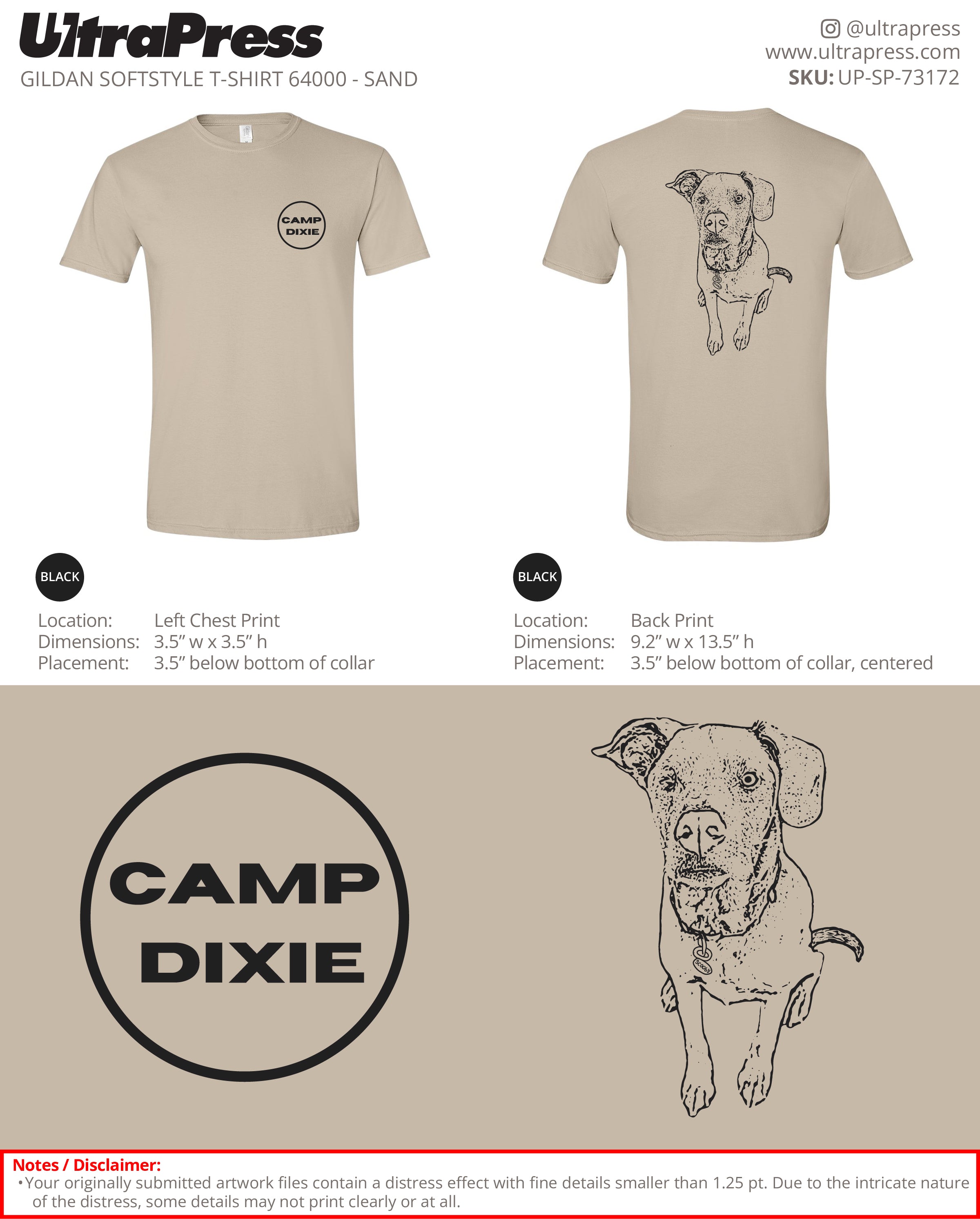 UP-SP-73172 Camp Dixie Scooby - Joe Brown 50 Pieces Package (Bulk)