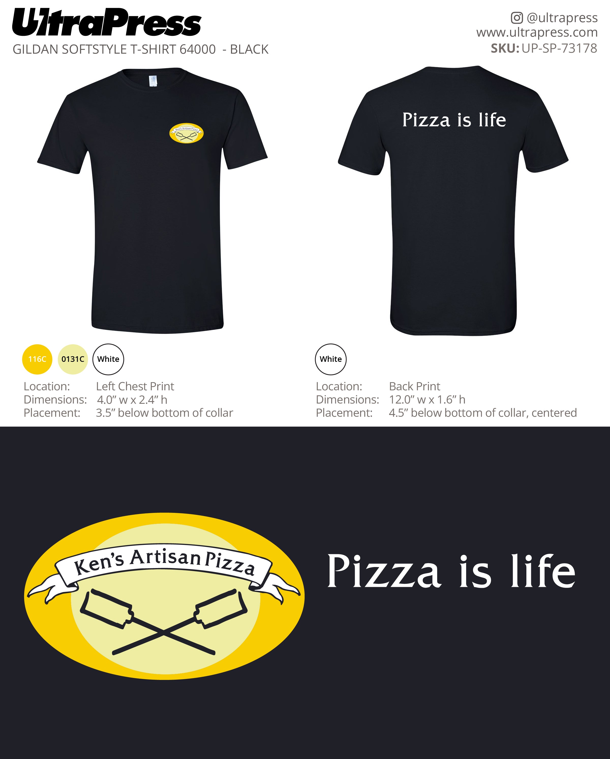 UP-SP-73178 Pizza Is Life - Peter Kost 100 Pieces Package Deal (Bulk)