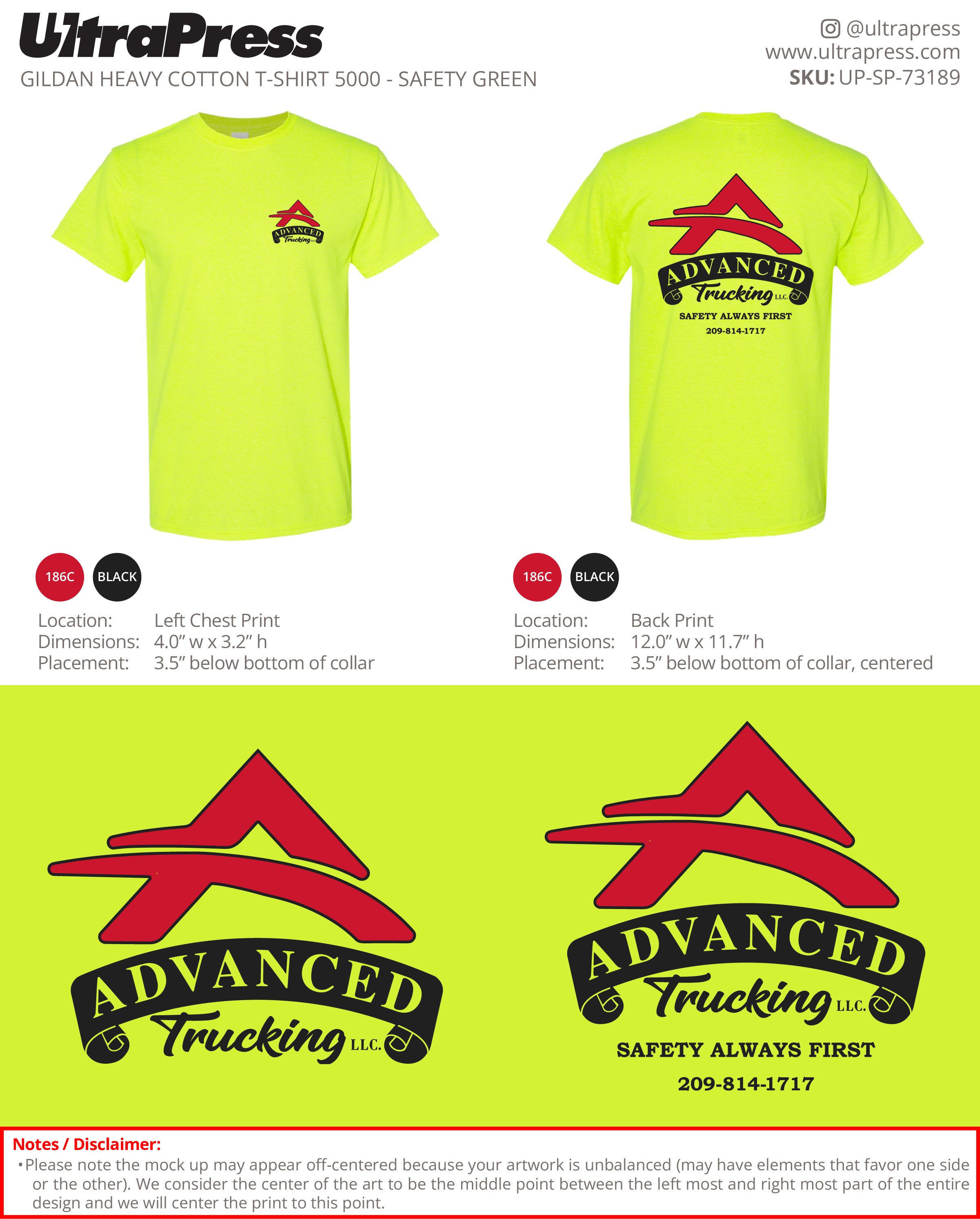 UP-SP-73189 Advanced Trucking LLC - Mandhir Singh 50 Min Qty (Bulk)