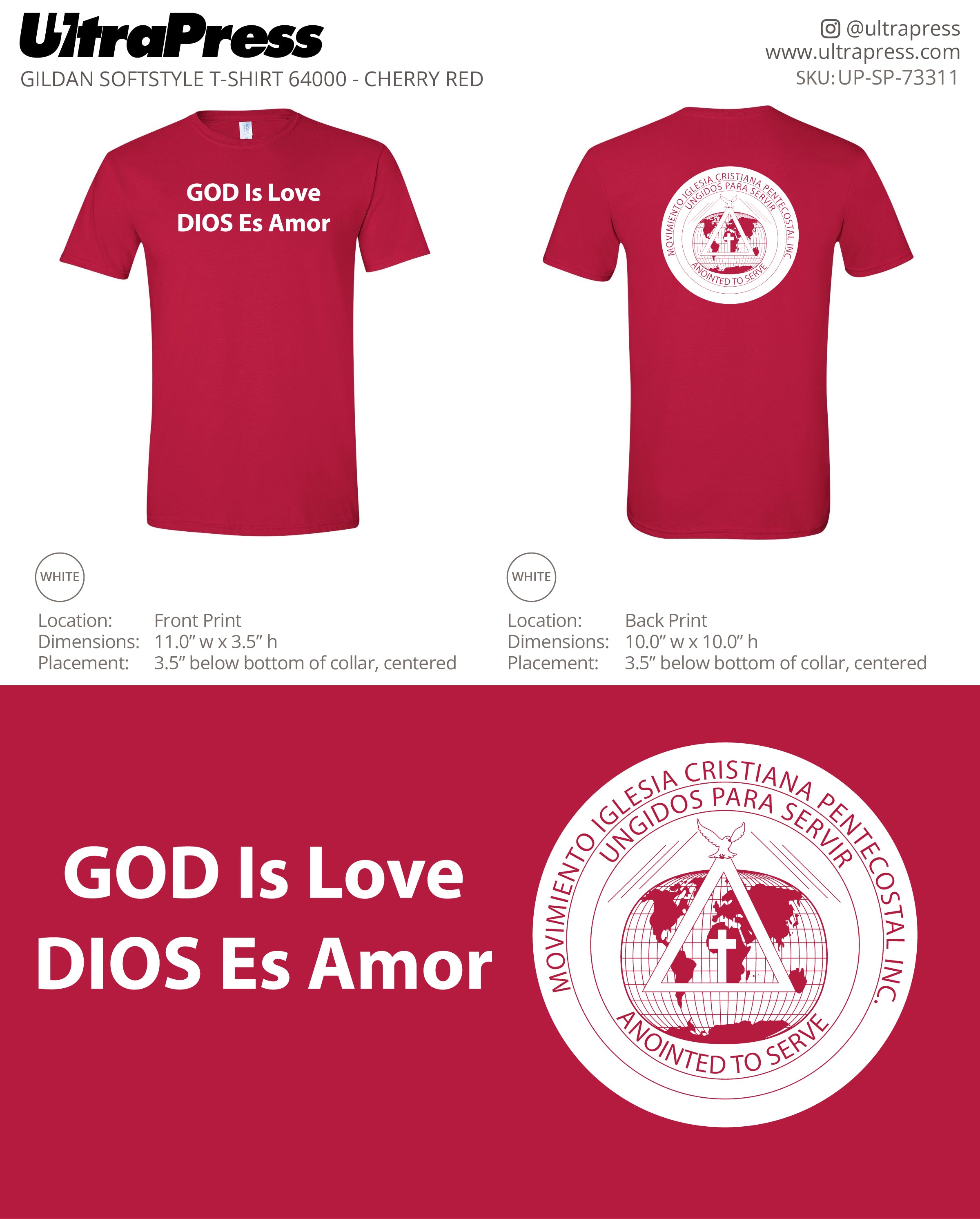 UP-SP-73311 God Is Love - Arlene Youmans 100 Pieces Package (Bulk)