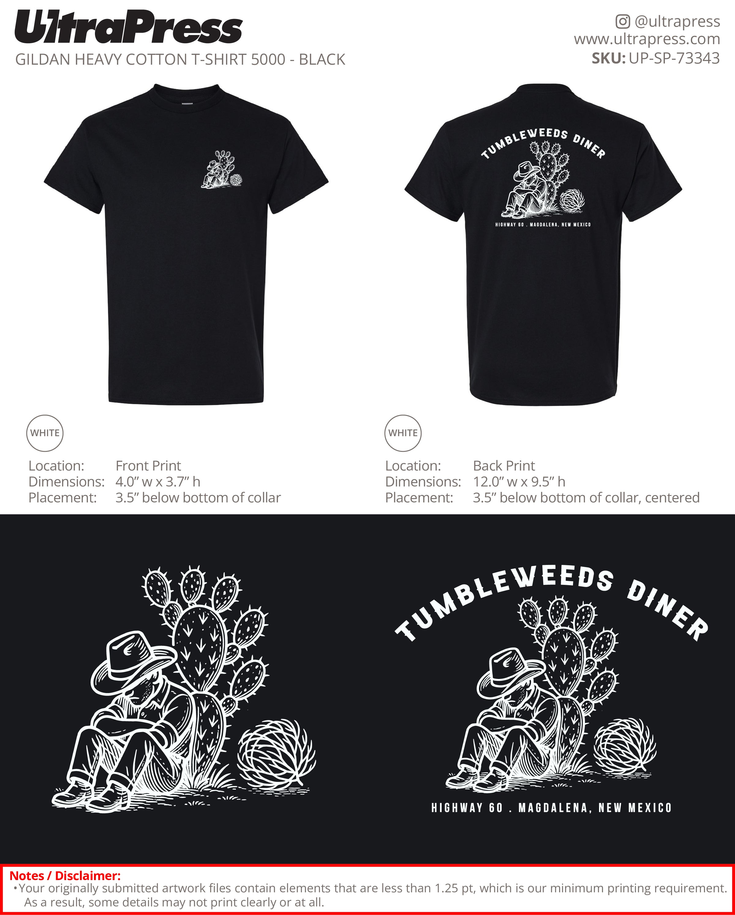 UP-SP-73343 Tumbleweeds Diner - Osiris Navarro 100 Min Qty (Bulk)