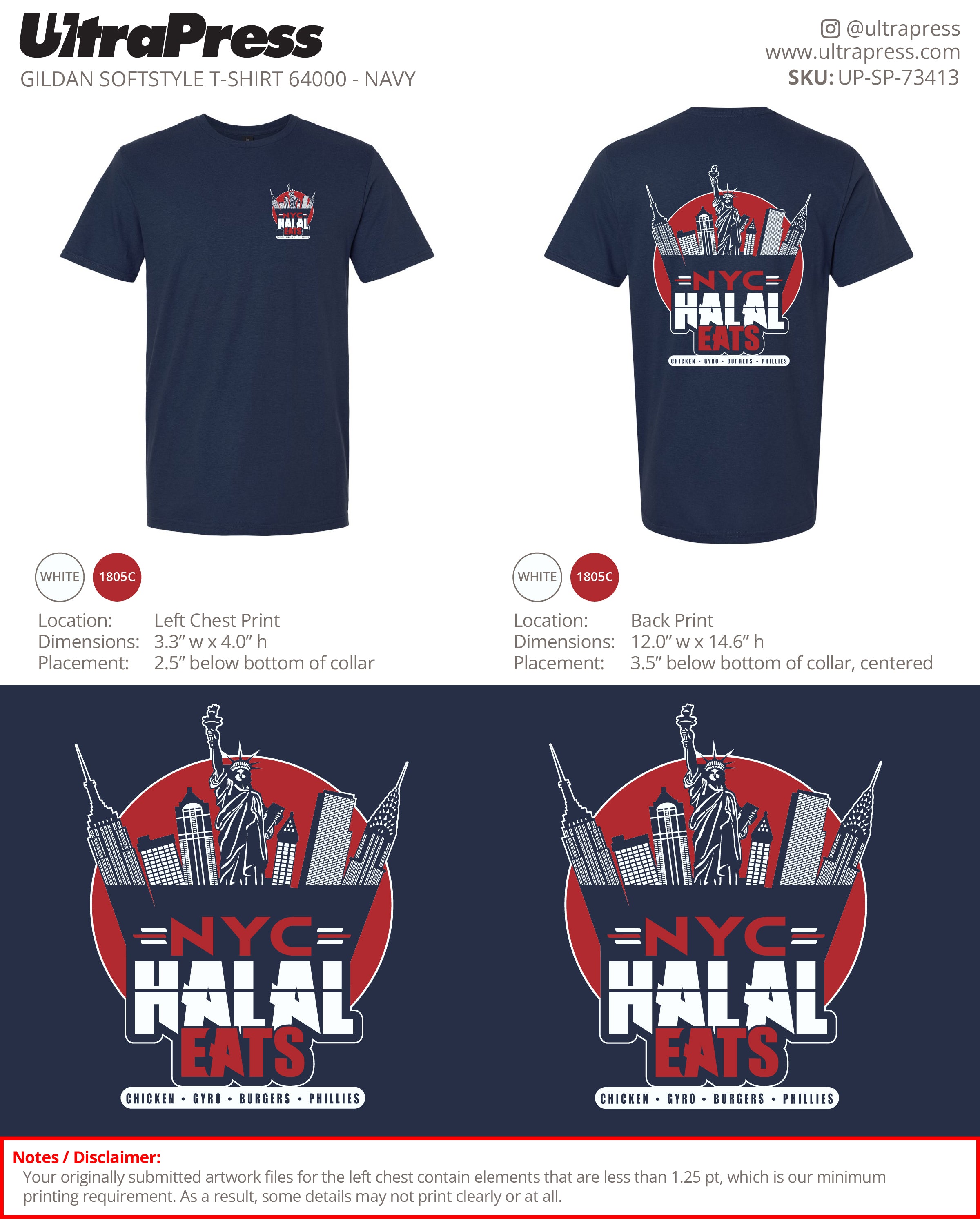 UP-SP-73413 NYC Halal Eats - Mujahed Baig 100 Min Qty (Bulk)