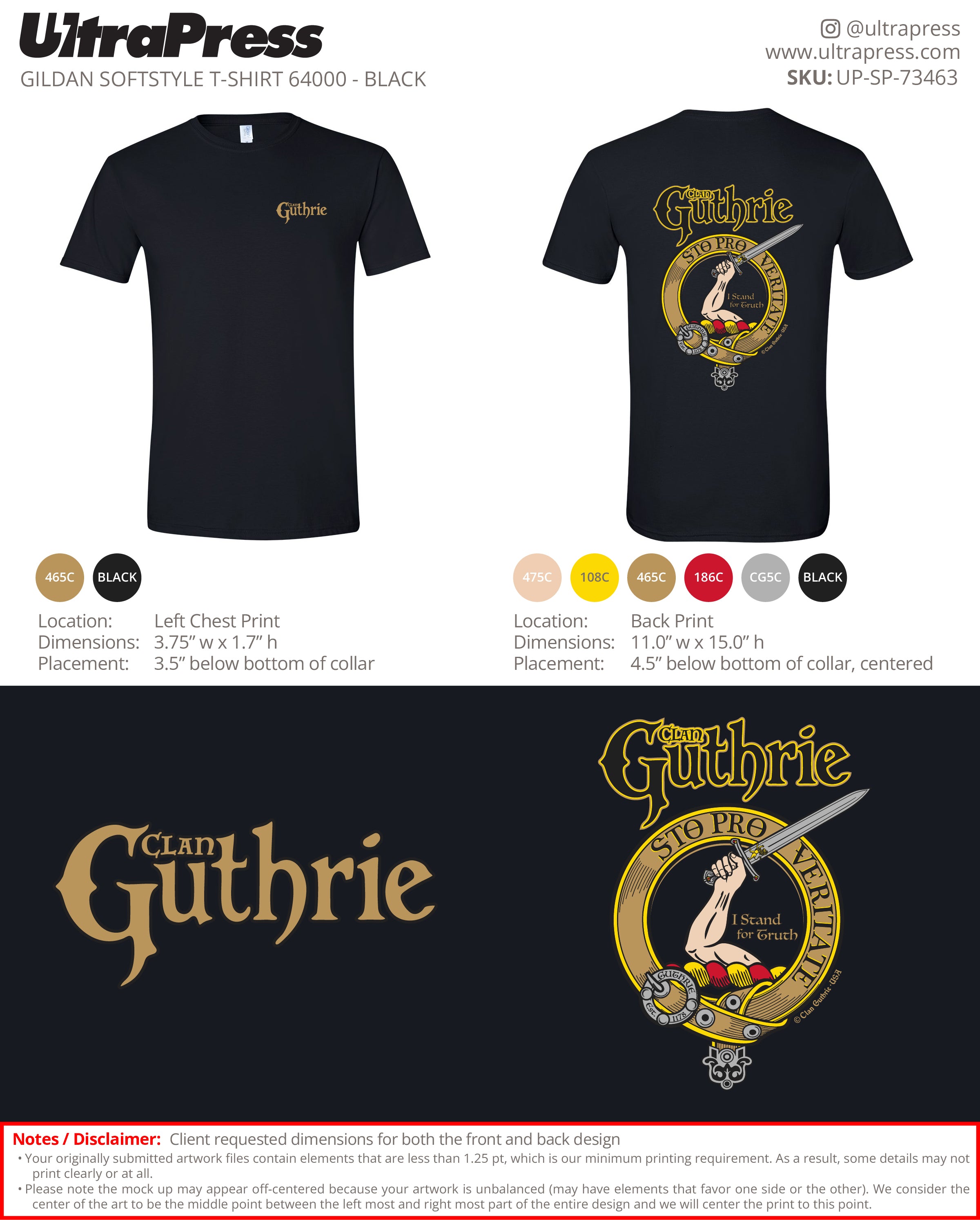 UP-SP-73463 Clan Guthrie - John Pierce 72 Min Qty (Bulk)