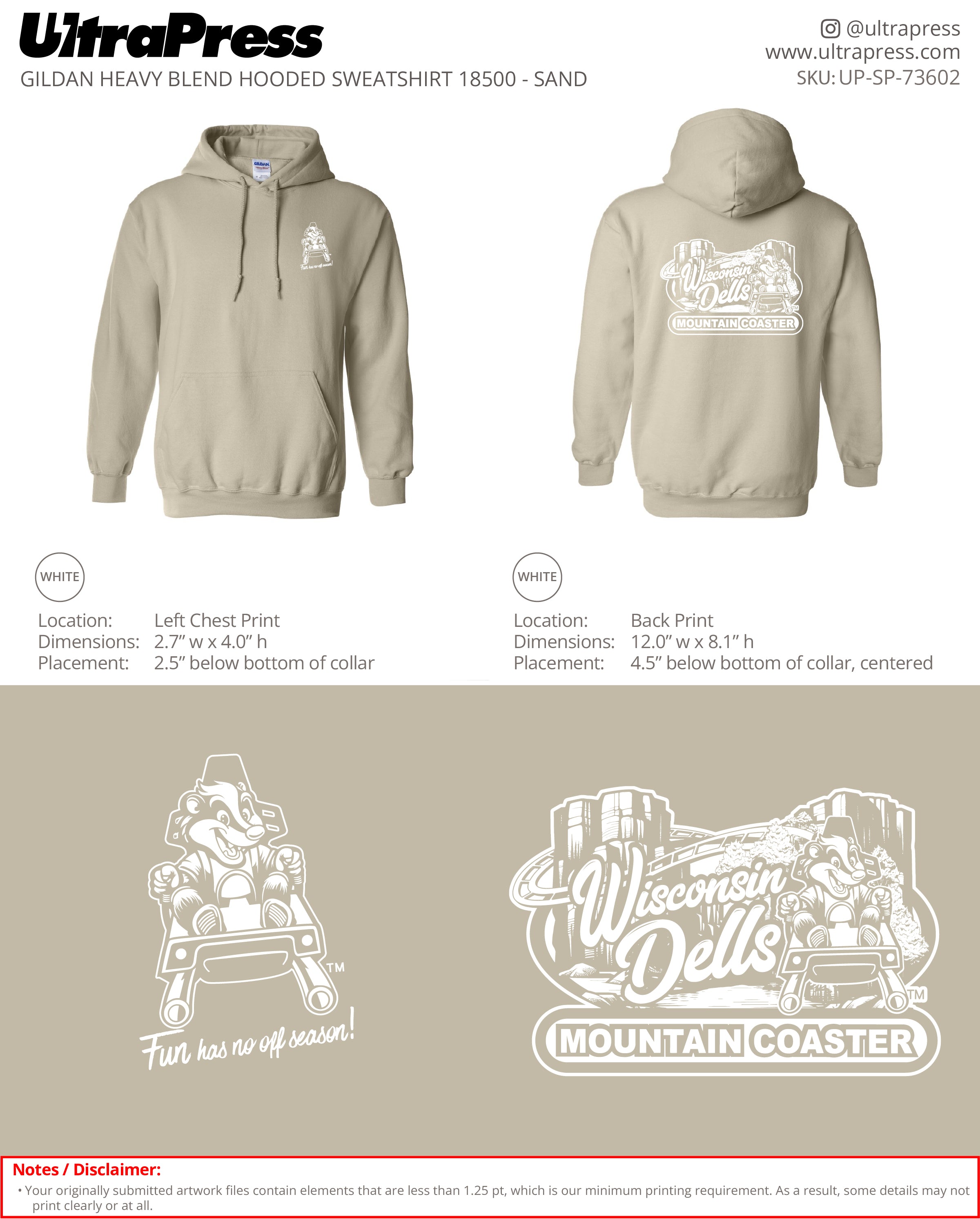 UP-SP-73602 Mountain Coaster - Jessica Wedel 50 Pieces Package (Bulk)