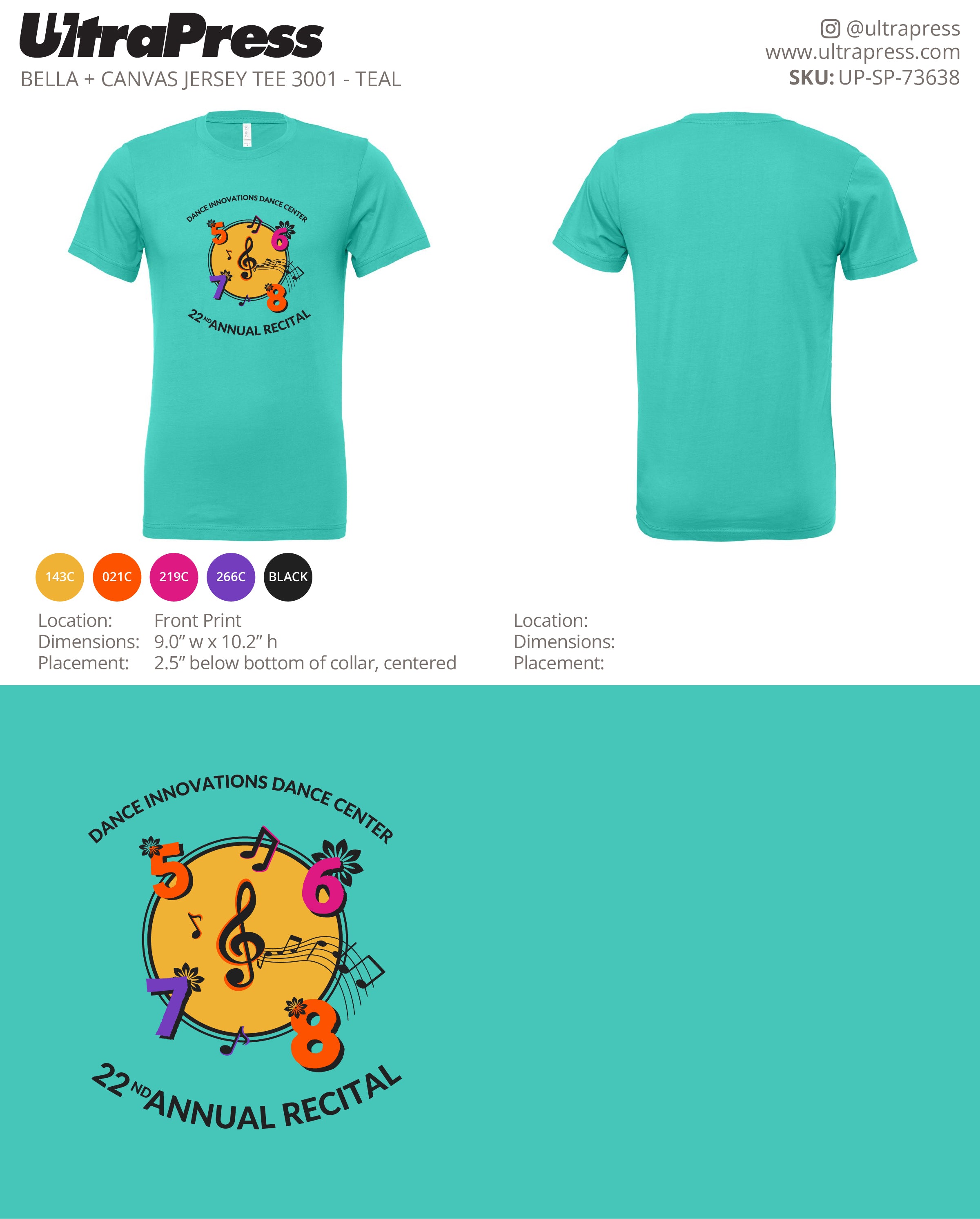 UP-SP-73638 22nd Annual Recital - Katie Fitzpatrick 200 Min Qty (Bulk)