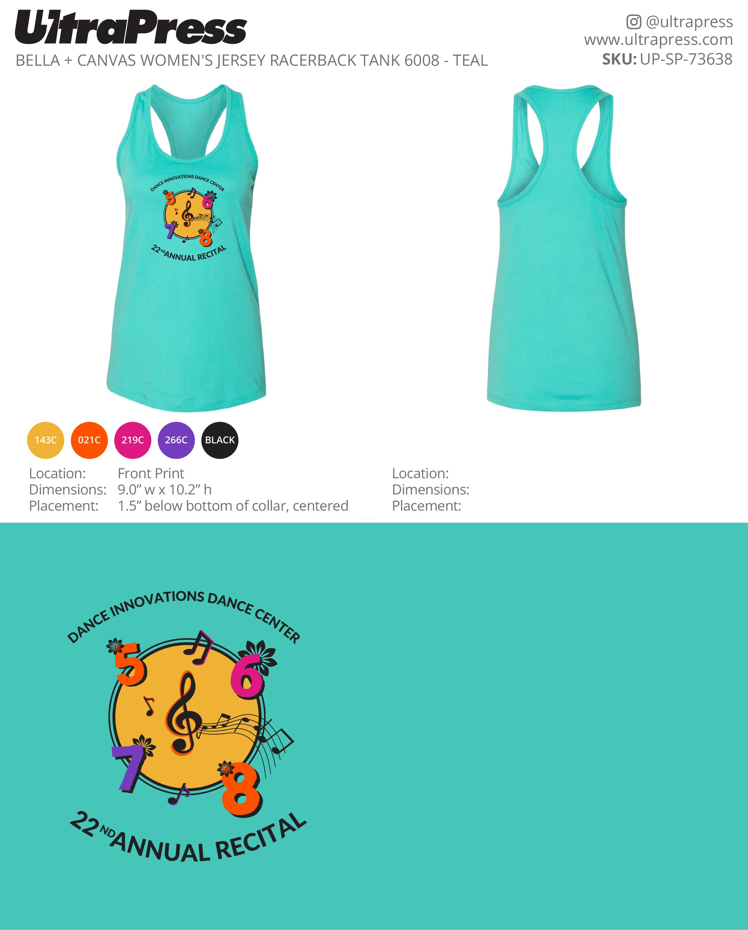 UP-SP-73638 22nd Annual Recital - Katie Fitzpatrick 200 Min Qty (Bulk)