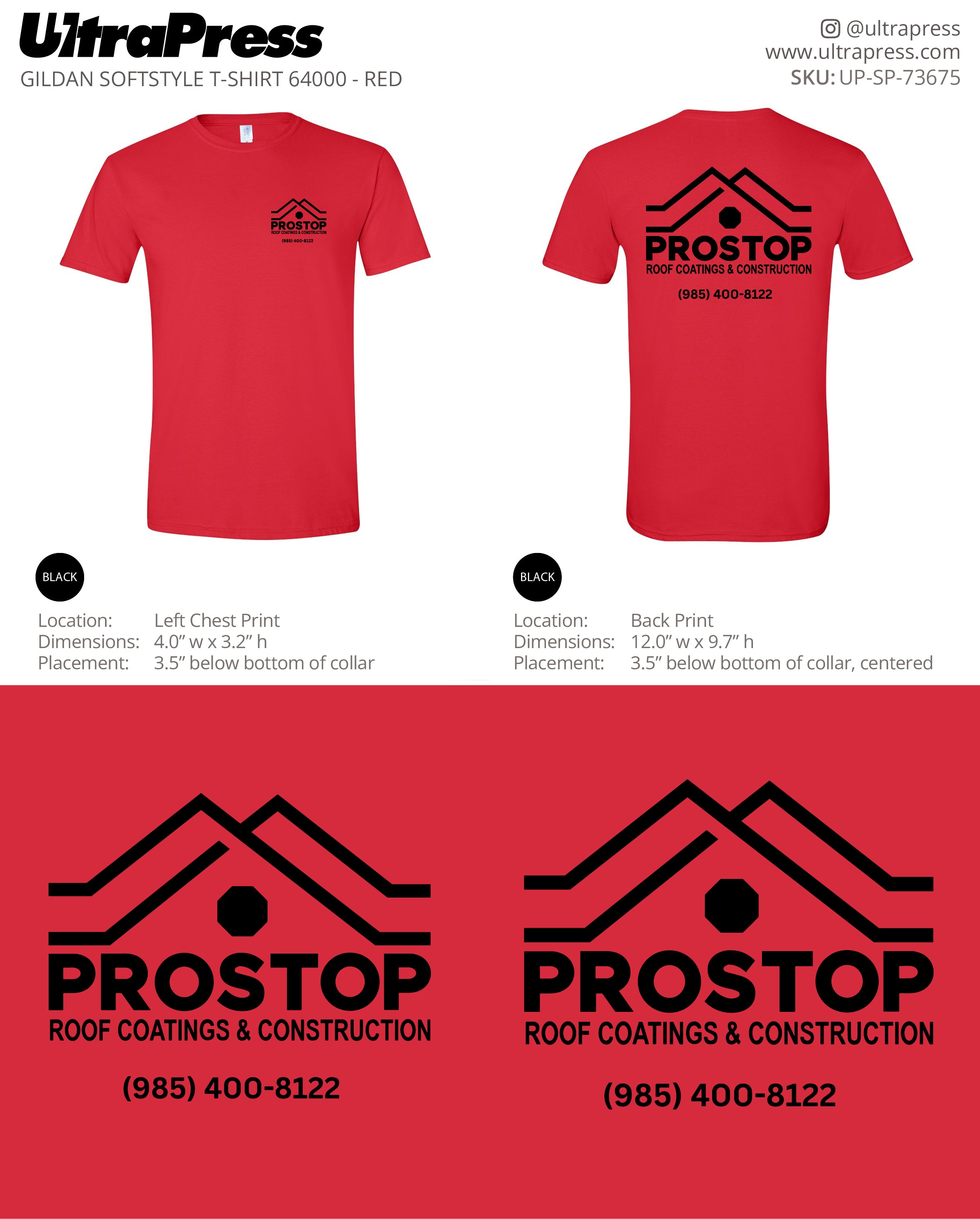 UP-SP-73675 PROSTOP - Michael Benedic 50 Pieces Package (Bulk)