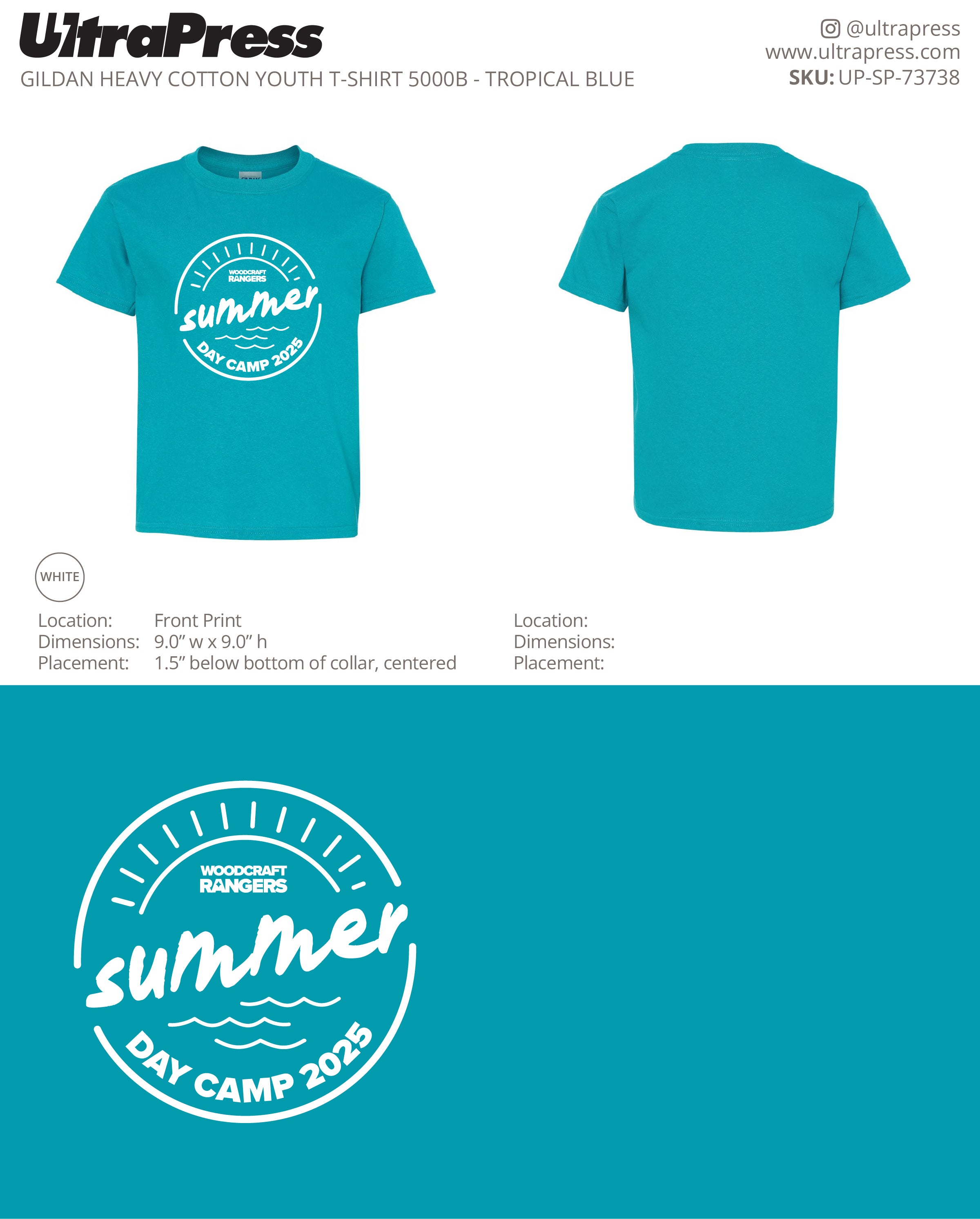 UP-SP-73738 Summer Day Camp 2025 - Israel Serna 6000 Min Qty (Bulk)