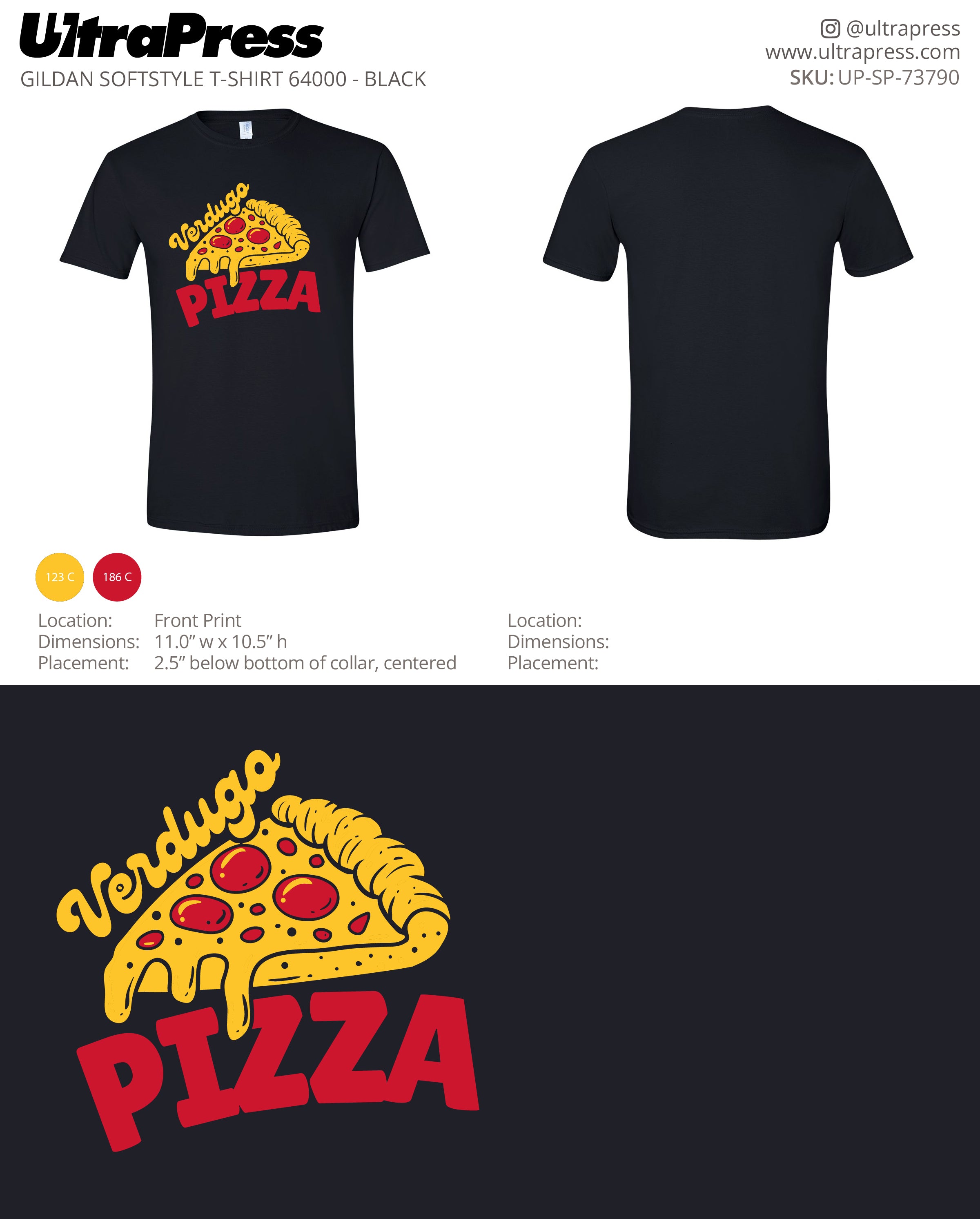 UP-SP-73790 Verdugo Pizza - Art Yepremyan 100 Pieces Package (Bulk)