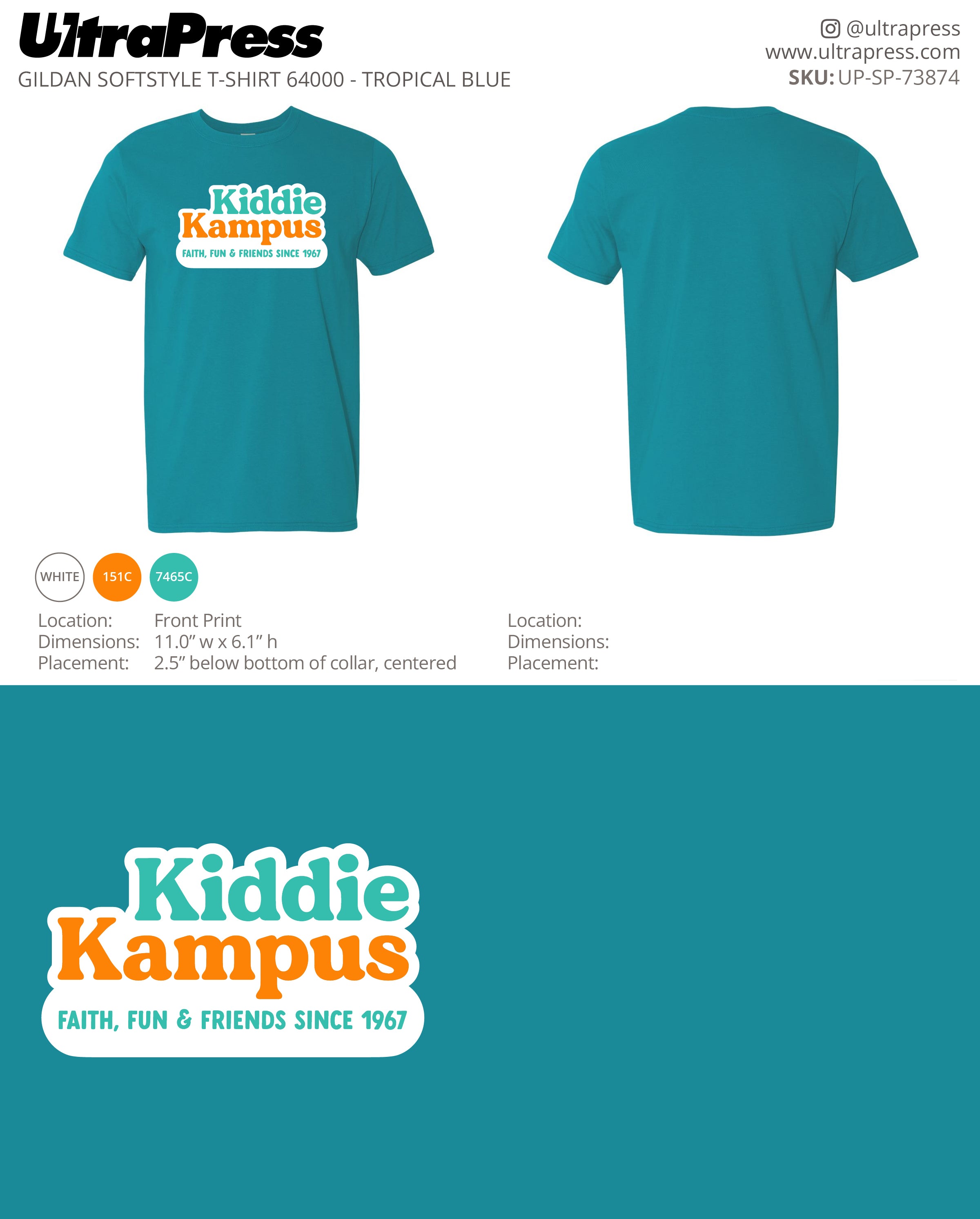 UP-SP-73874 Kiddie Kampus Adult TShirt - Kevin Duecker 50 Pieces Package (Bulk)