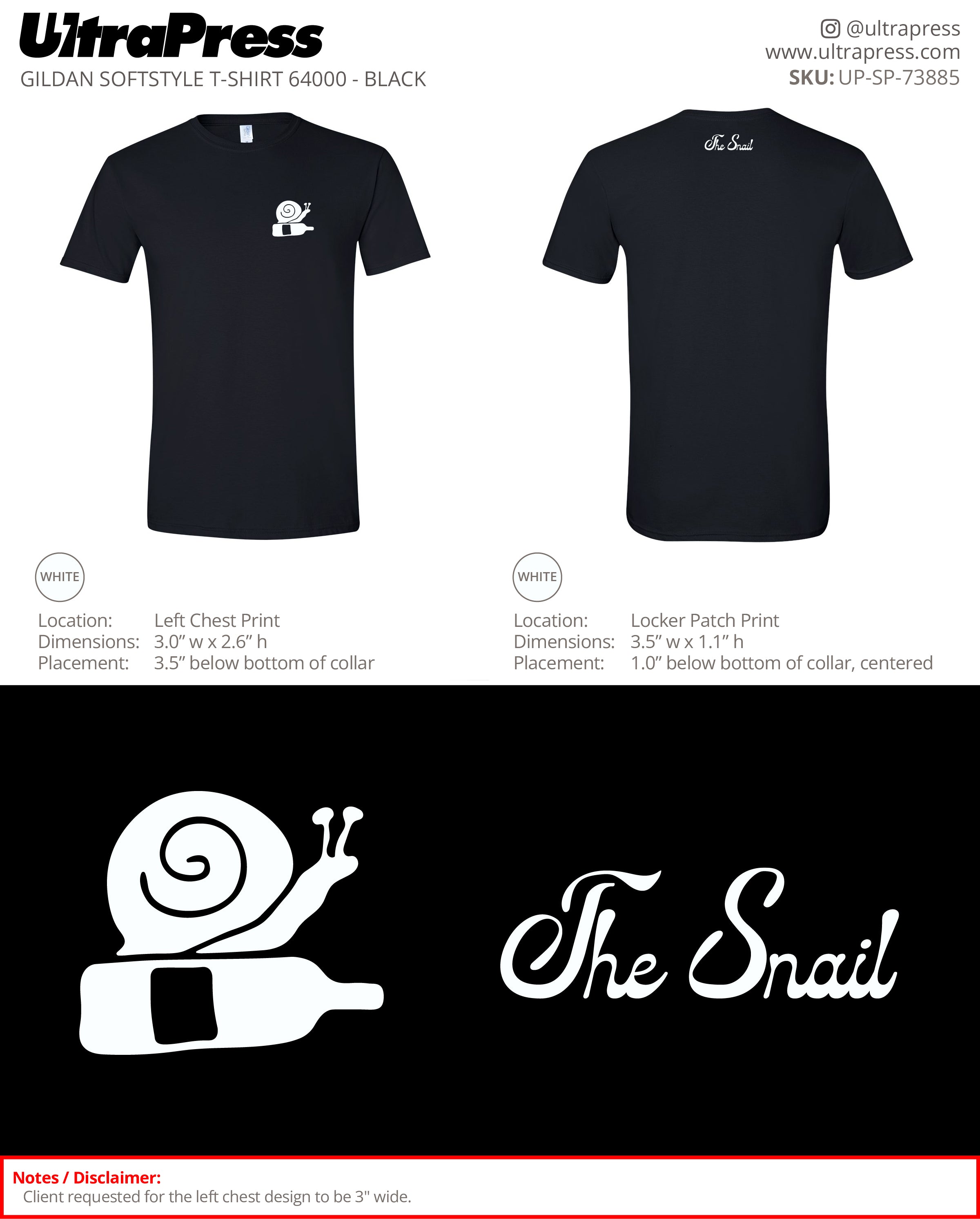 UP-SP-73885 The Snail - Austin Baker 100 Pieces Package (Bulk)