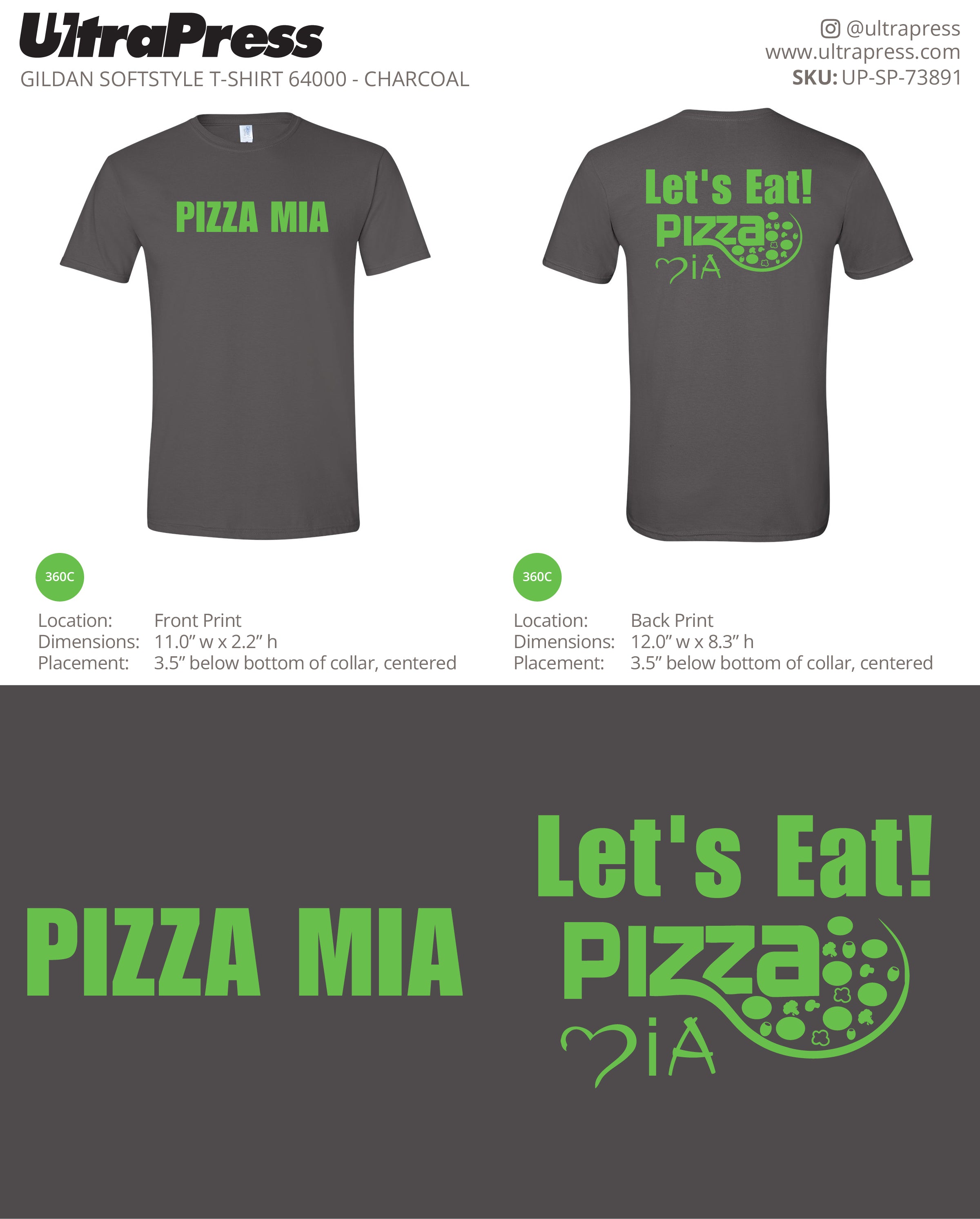 UP-SP-73891 Pizza Mia - John Larney 100 Pieces Package (Bulk)