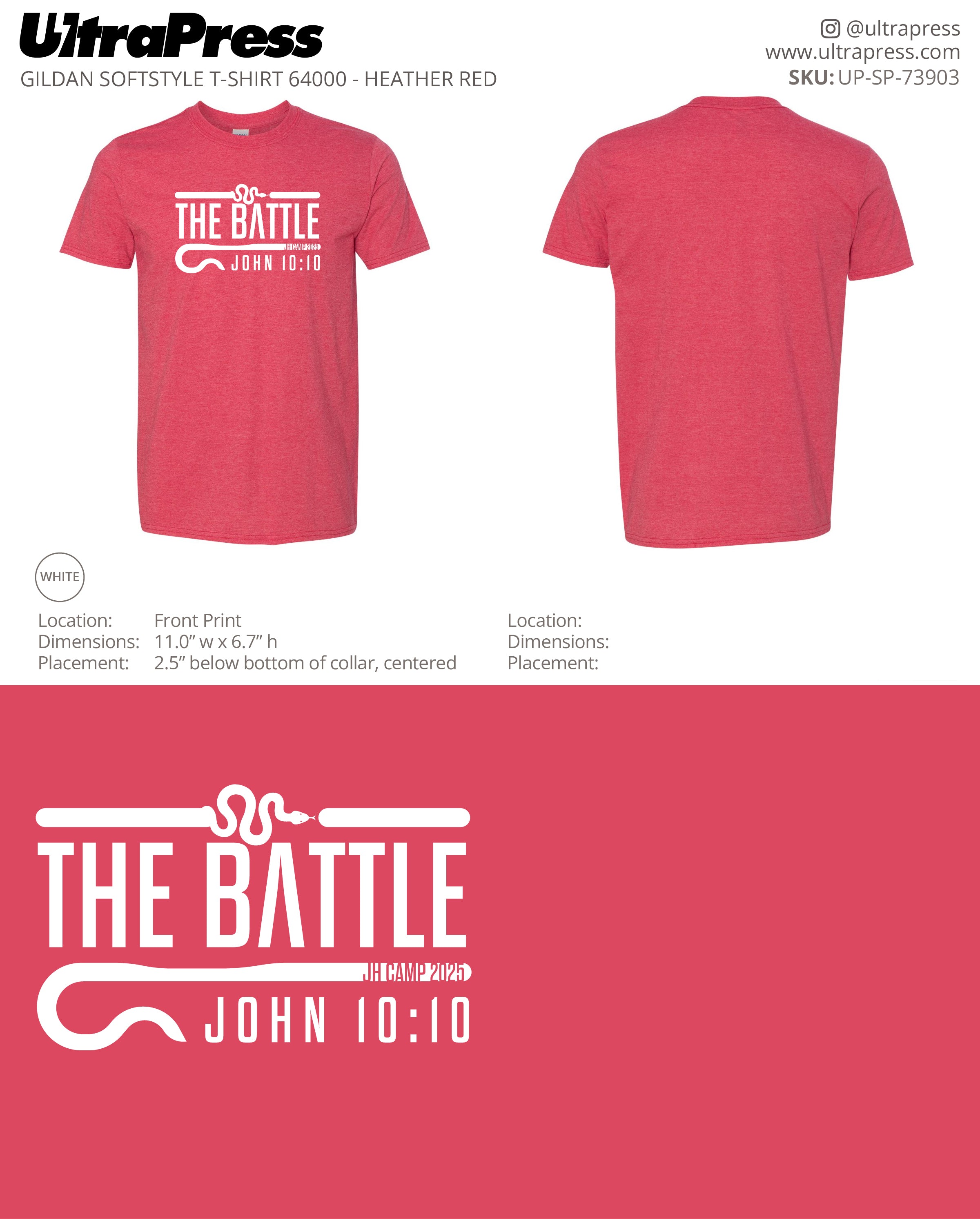 UP-SP-73903 The Battle JH Camp 2025 - David Minster 100 Pieces Package (Bulk)