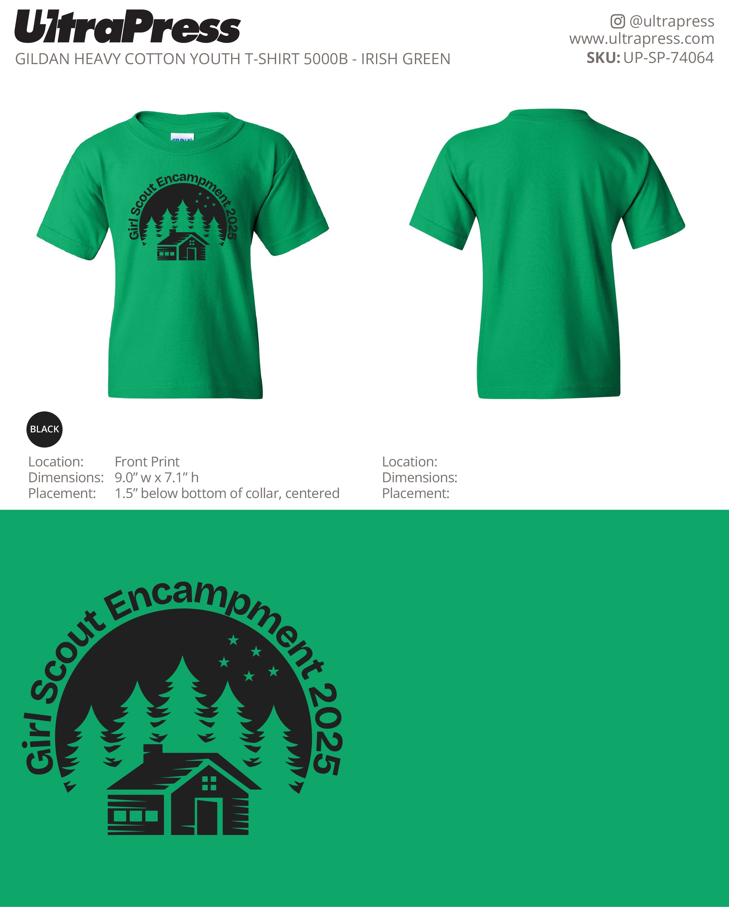 UP-SP-74064 Girl Scout Encampment 2025 - Stacy 100 Min Qty (Bulk)