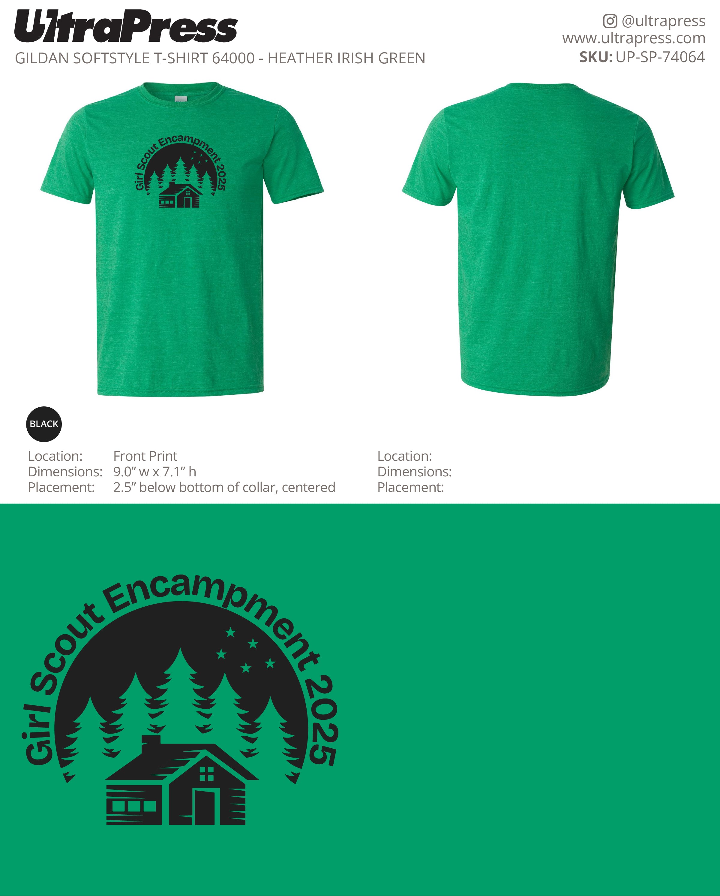 UP-SP-74064 Girl Scout Encampment 2025 - Stacy 100 Min Qty (Bulk)