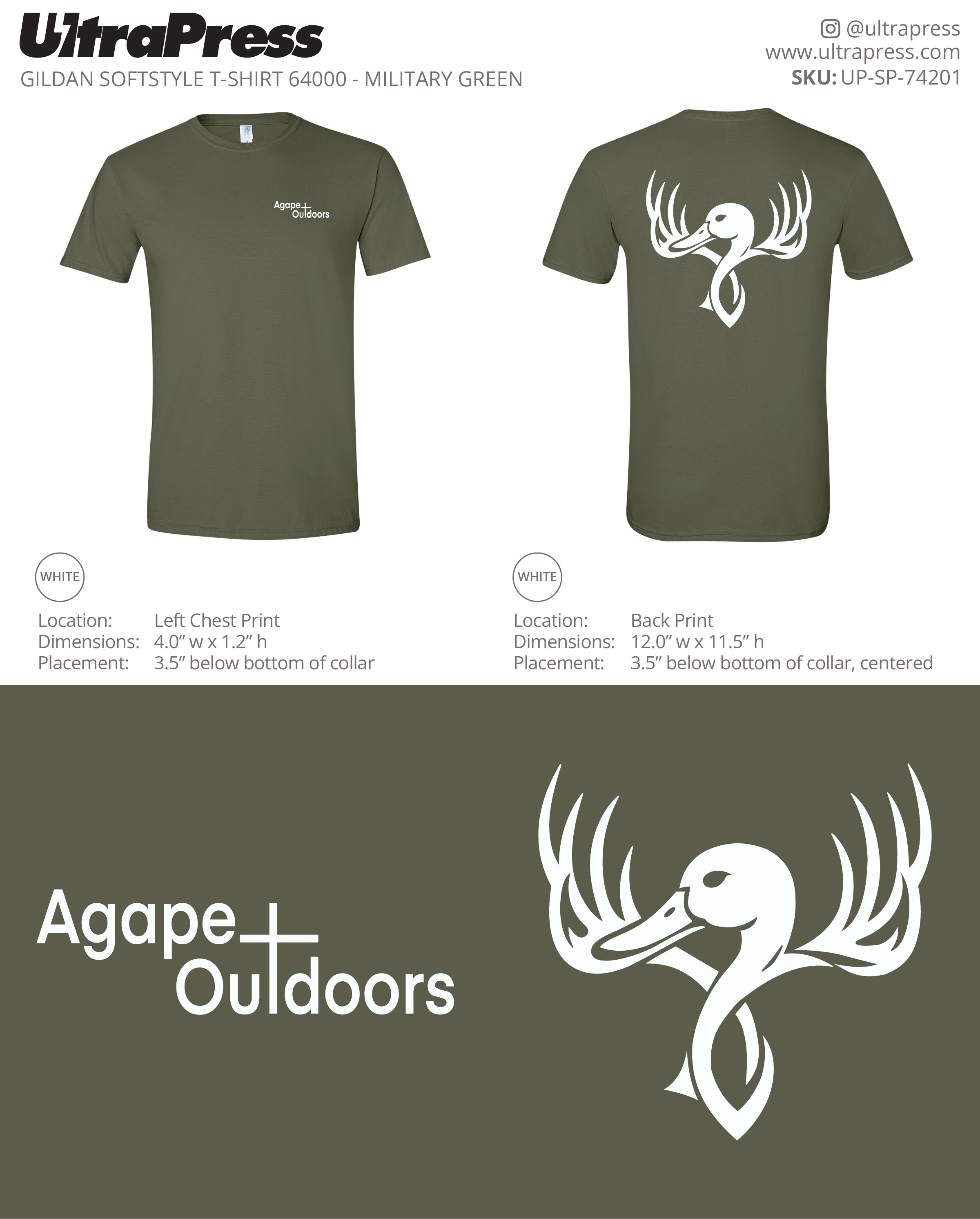 UP-SP-74201 Agape Outdoors - Cody Lafleur 100 Min Qty (Bulk)