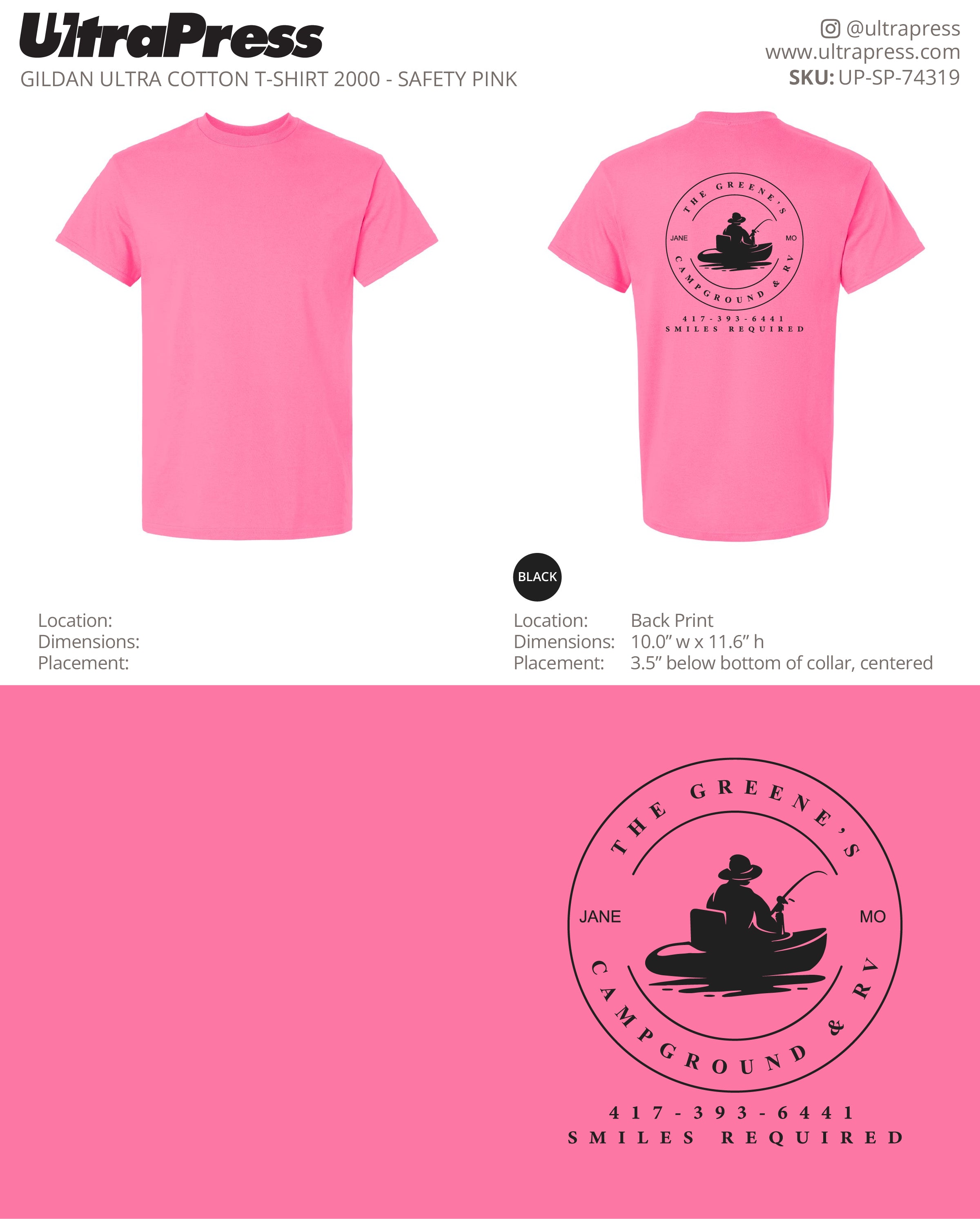 UP-SP-74319 The Greene's Campground & RV - Paul Greene 100 Min Qty (Bulk)