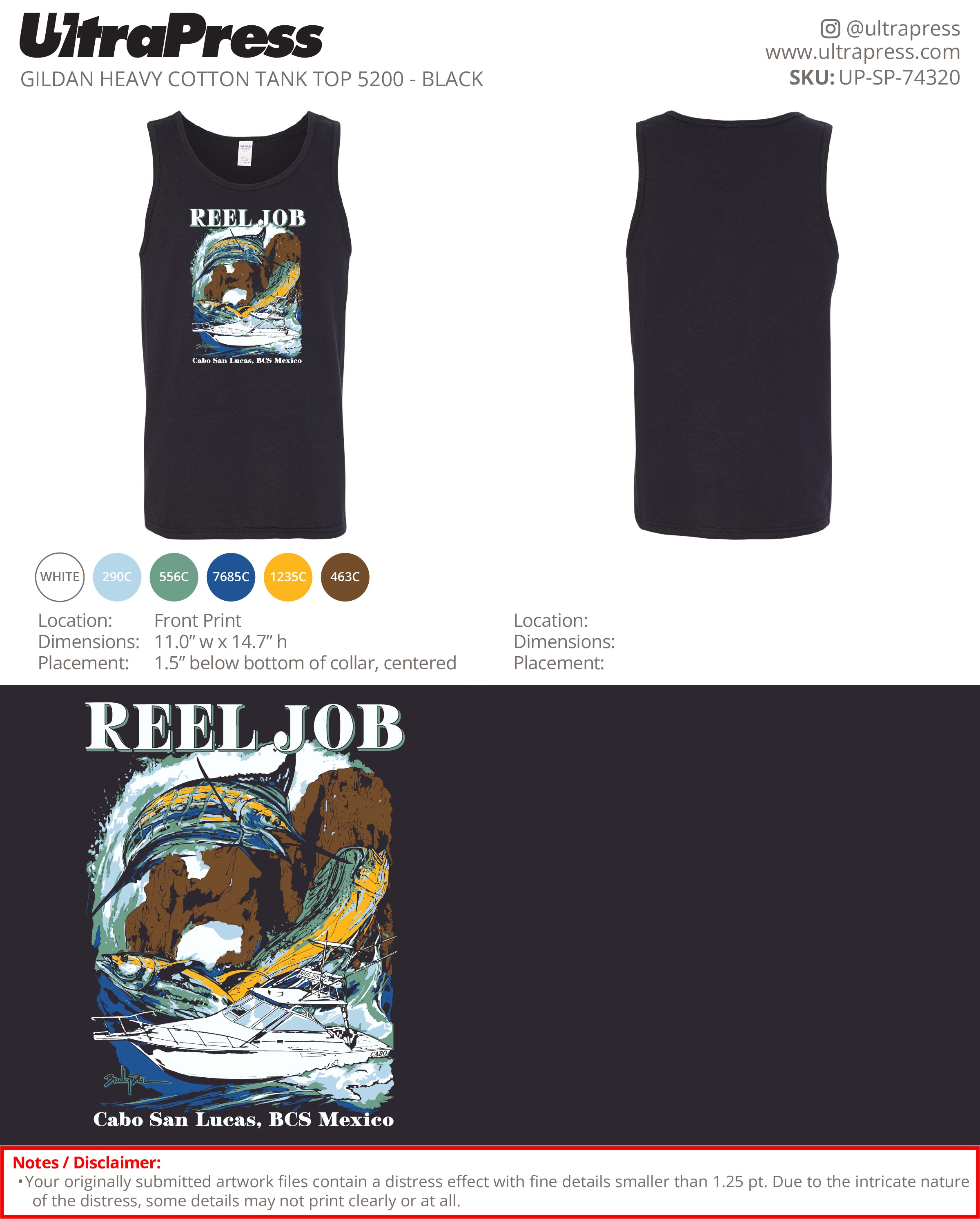 UP-SP-74320 REEL JOB Tanks - Albert Vega 24 Min Qty (Bulk)