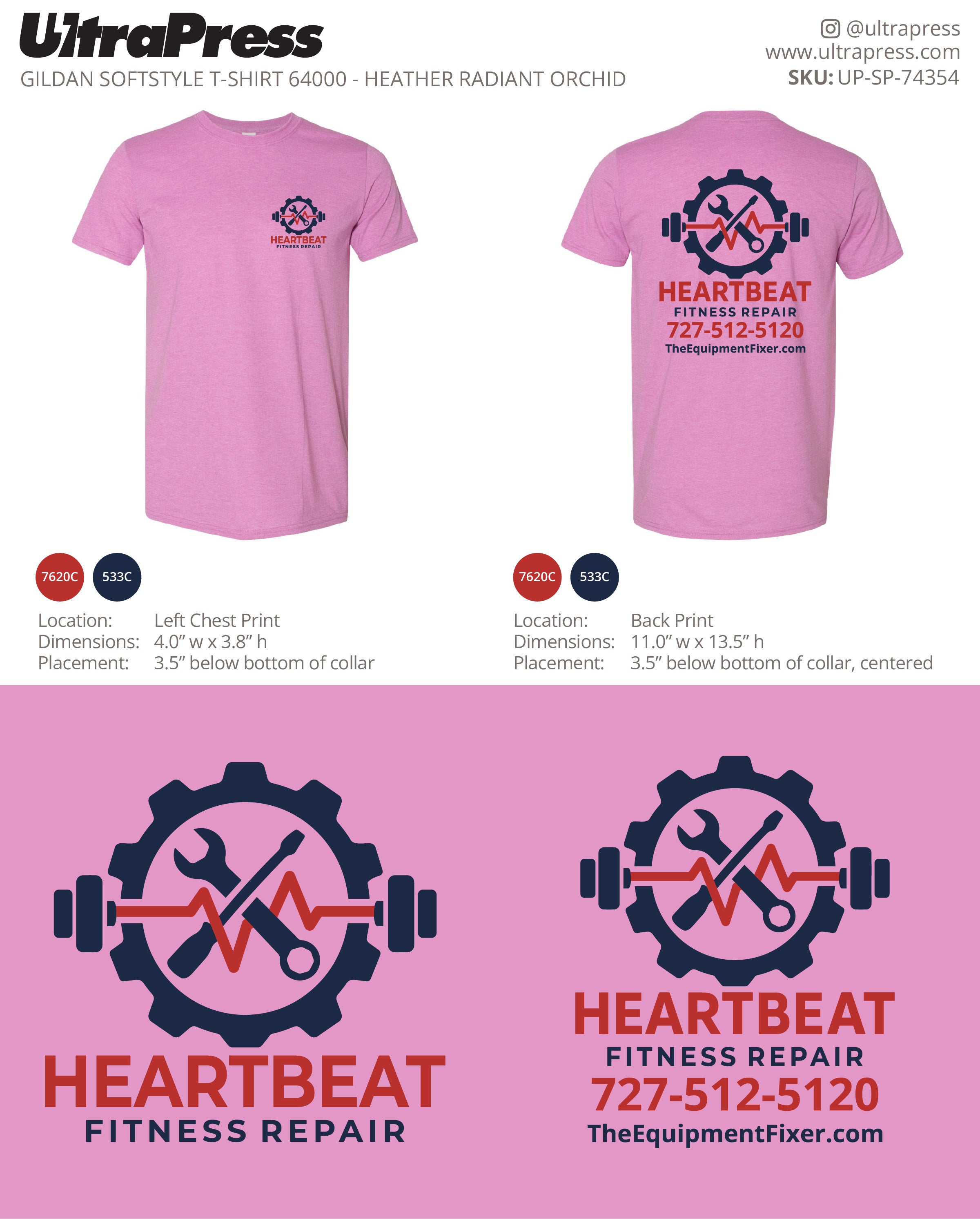 UP-SP-74354 Heartbeat Fitness Repair - Toren Tommasi 100 Min Qty (Bulk)