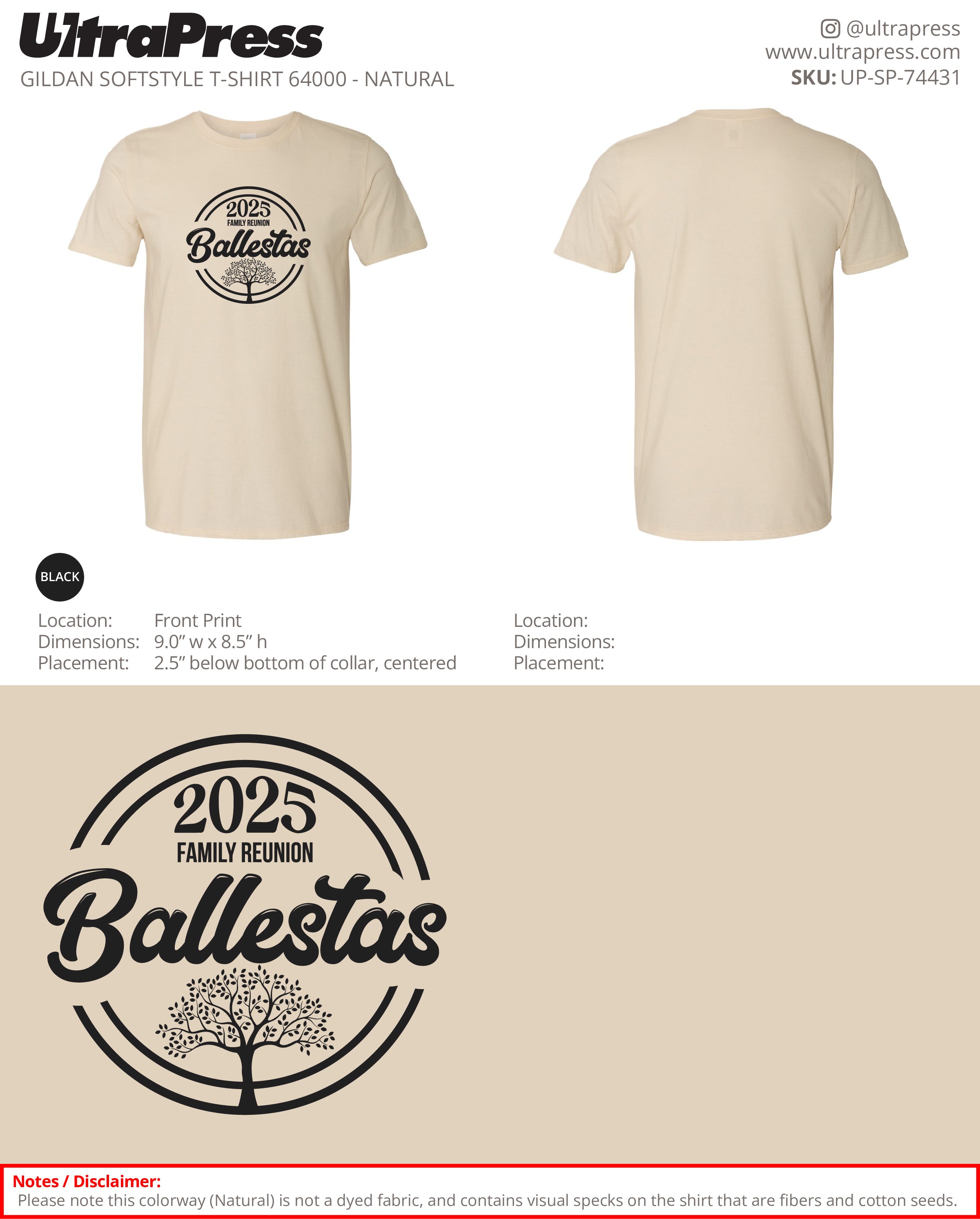 UP-SP-74431 Ballestas Reunion - Peggy Ferreri 100 Min Qty (Bulk)