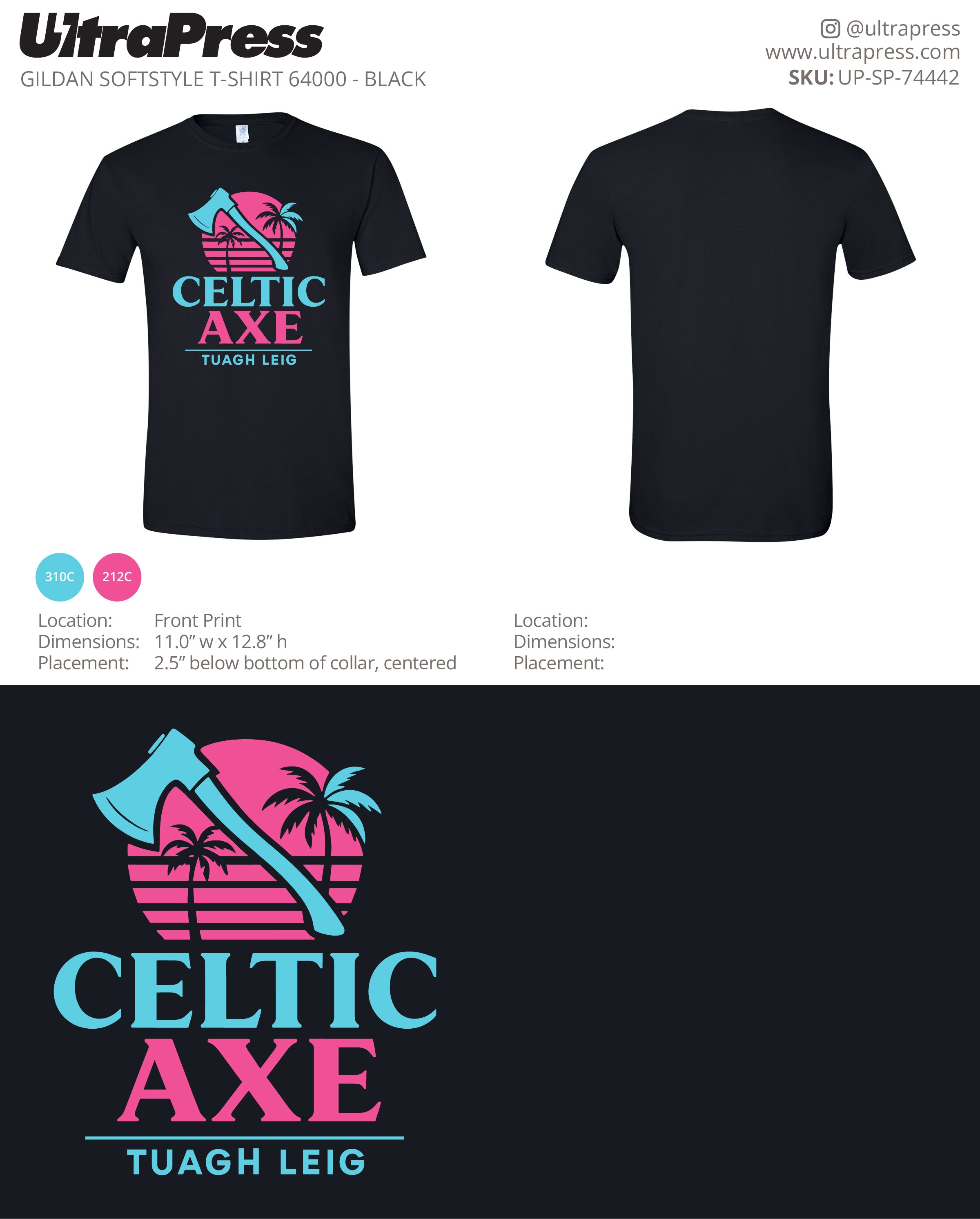 UP-SP-74442 Celtic Axe - Mark Maher 100 Min Qty (Bulk)