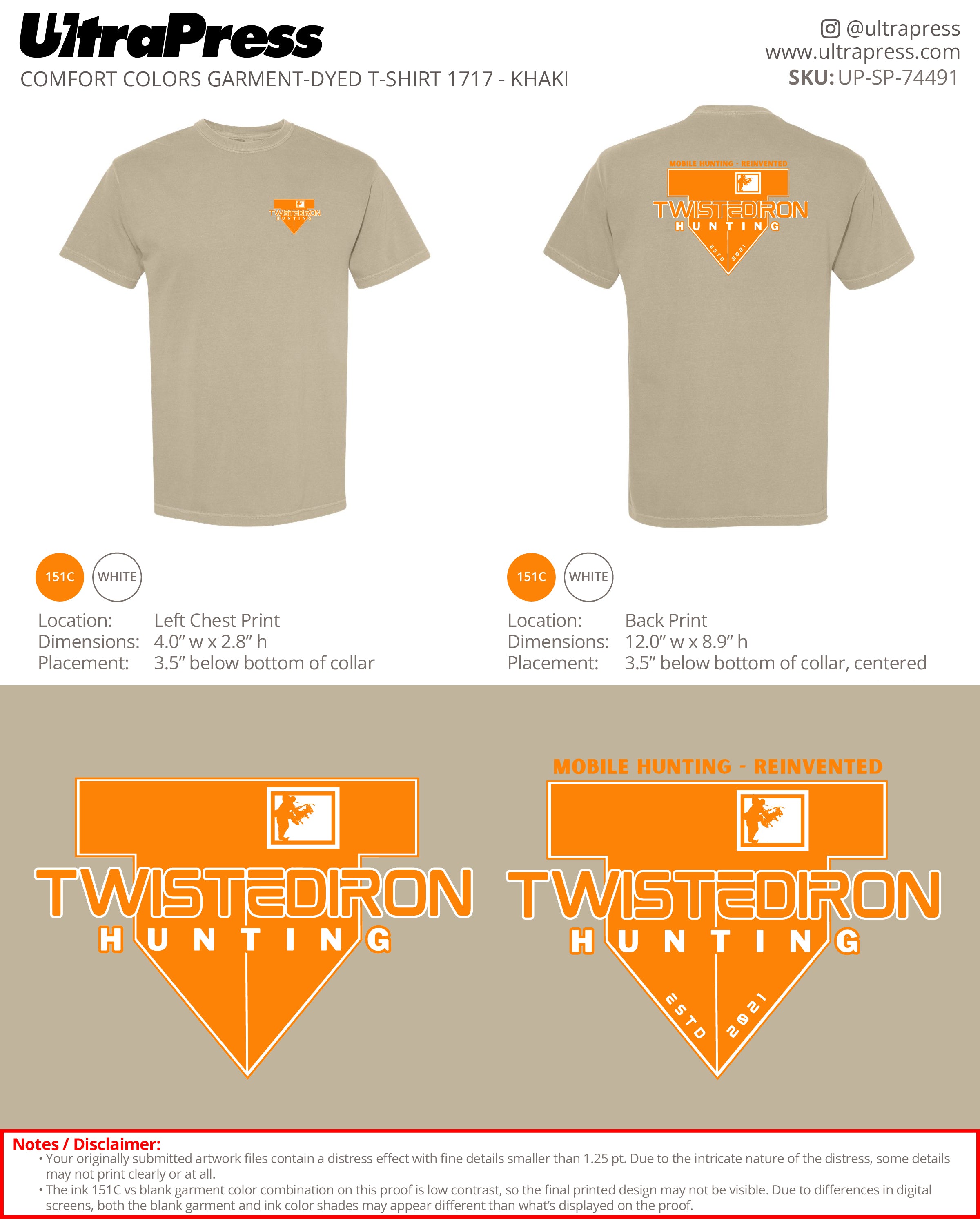 UP-SP-74491 Twisted Iron Hunting - Scott Johnson 100 Min Qty (Bulk)