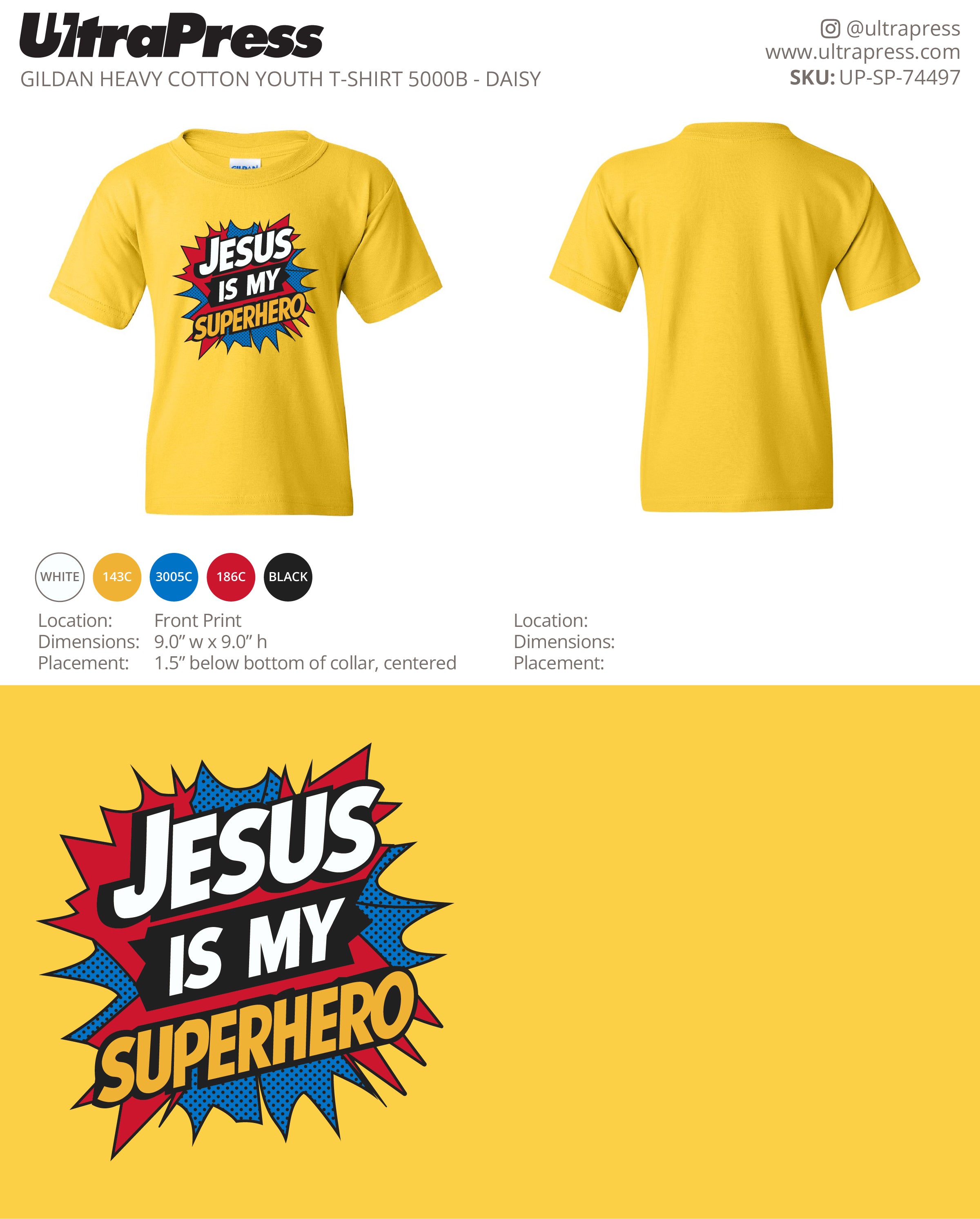 UP-SP-74497 Jesus is My Superhero - Mike Diapena 72 Min Qty (Bulk)