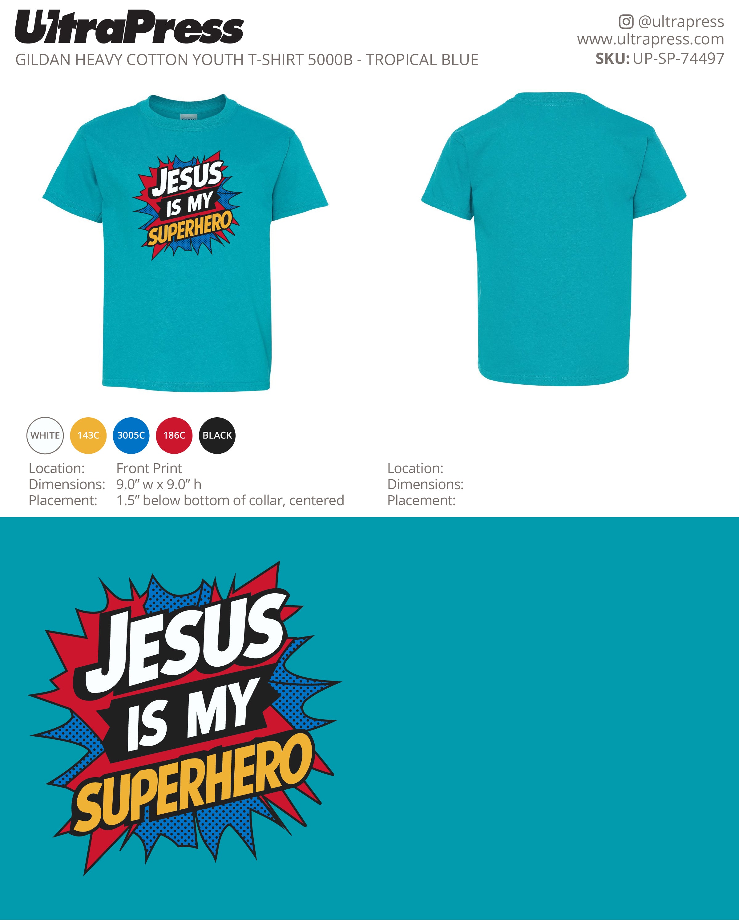 UP-SP-74497 Jesus is My Superhero - Mike Diapena 72 Min Qty (Bulk)
