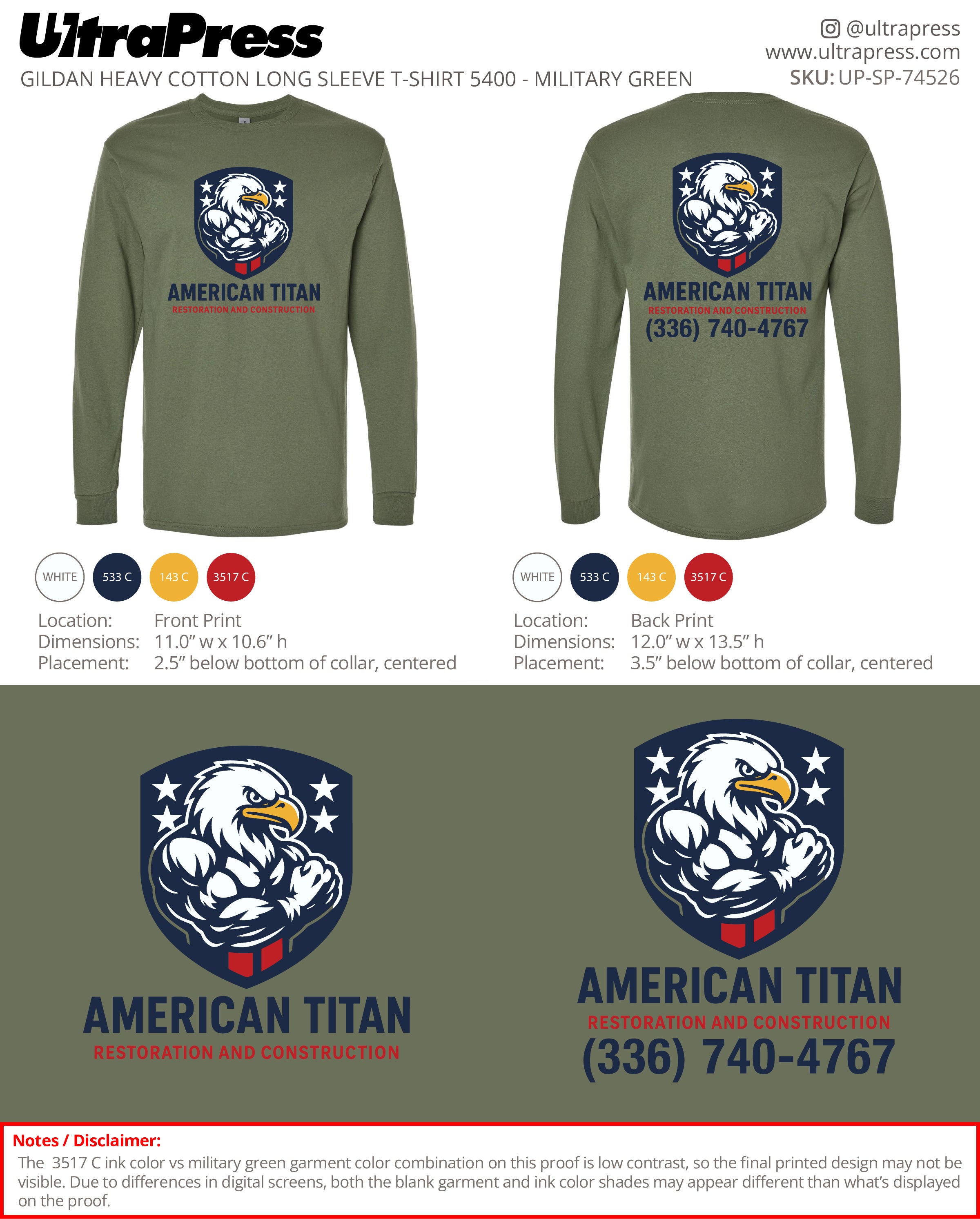 UP-SP-74526 American Titan - Victor Campos 72 Min Qty (Bulk)