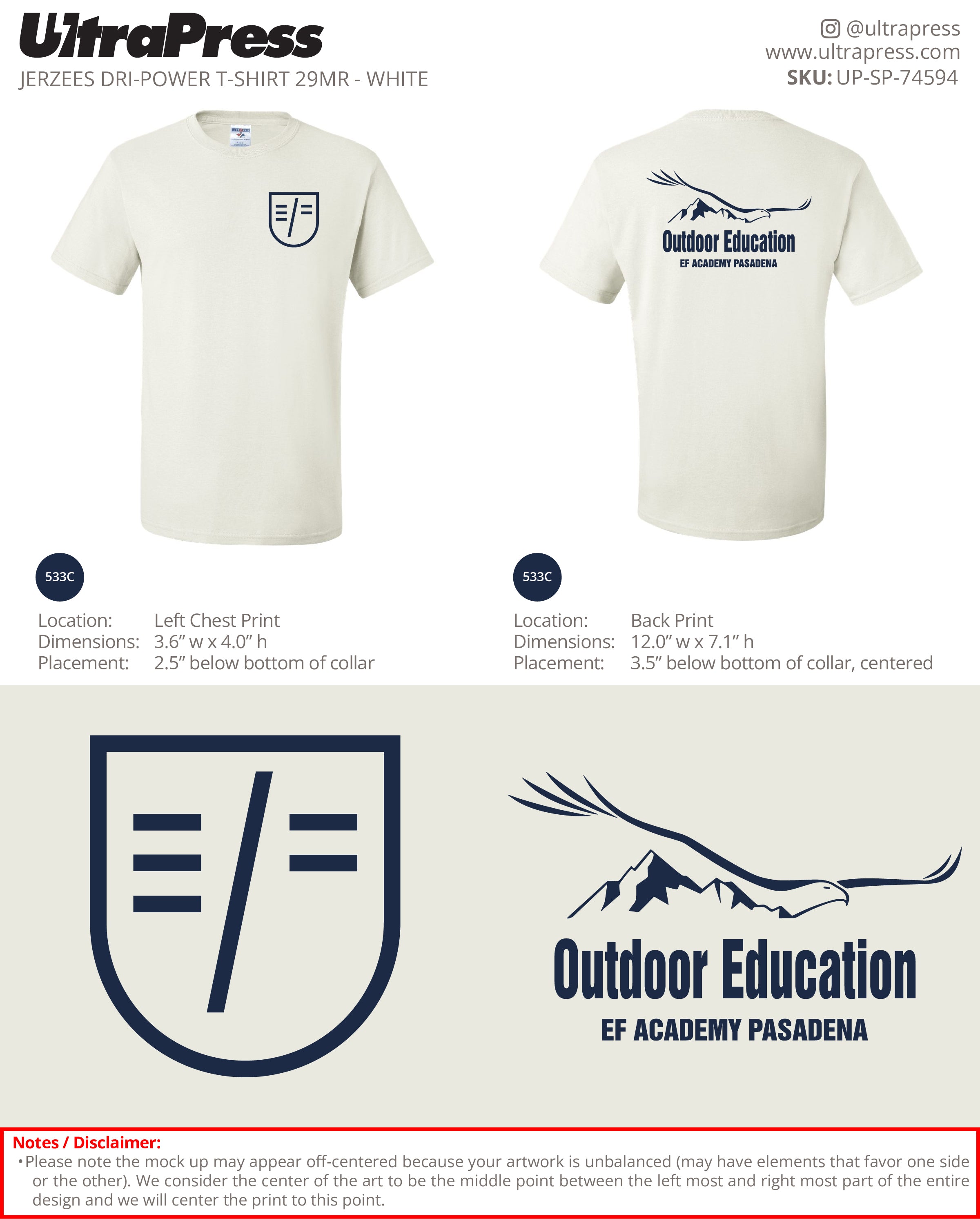 UP-SP-74594 Outdoor Education EF Academy - Rick Duque 24 Min Qty (Bulk)