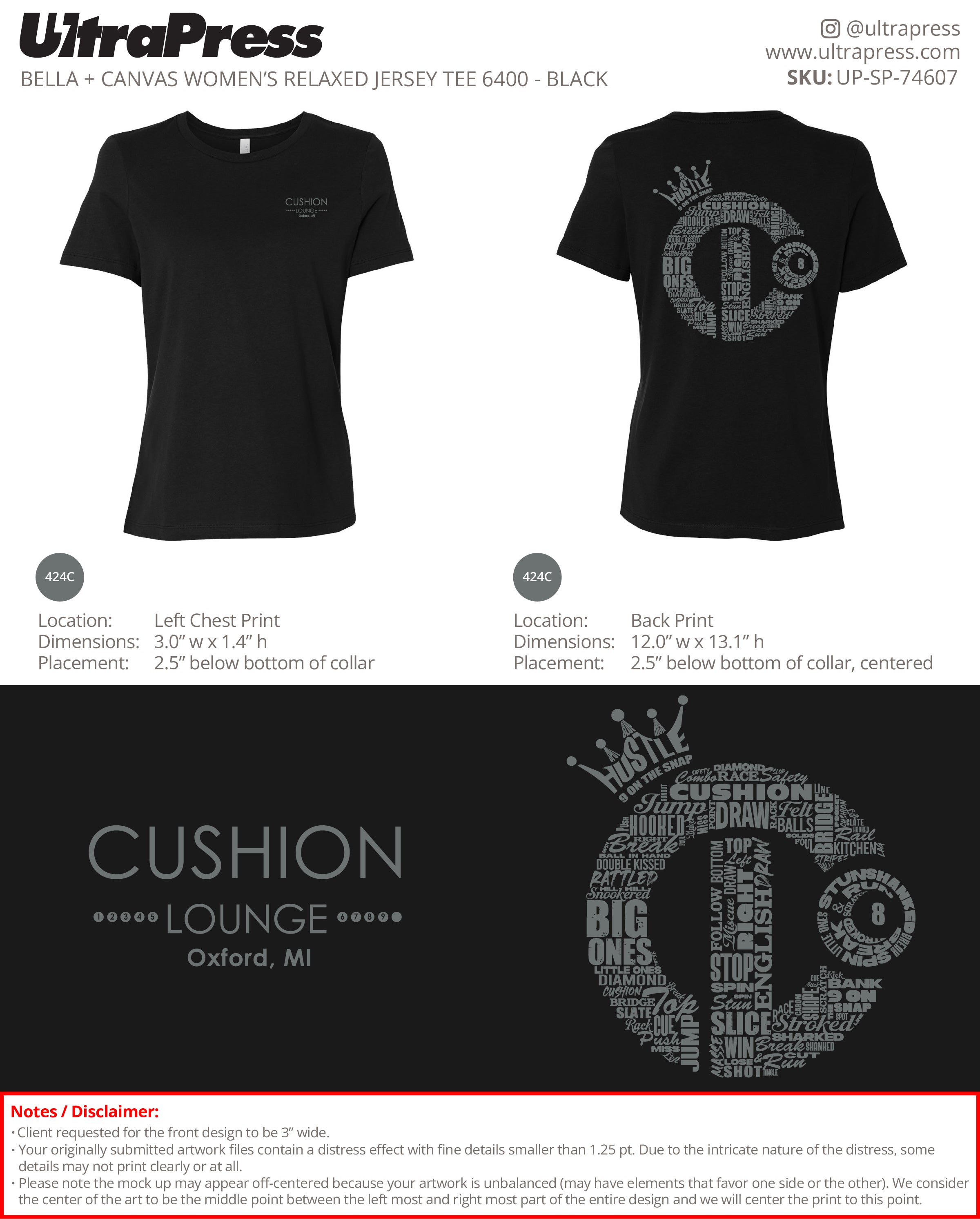 UP-SP-74607 Cushion Lounge - Justin Zuehlke 24 Min Qty (Bulk)