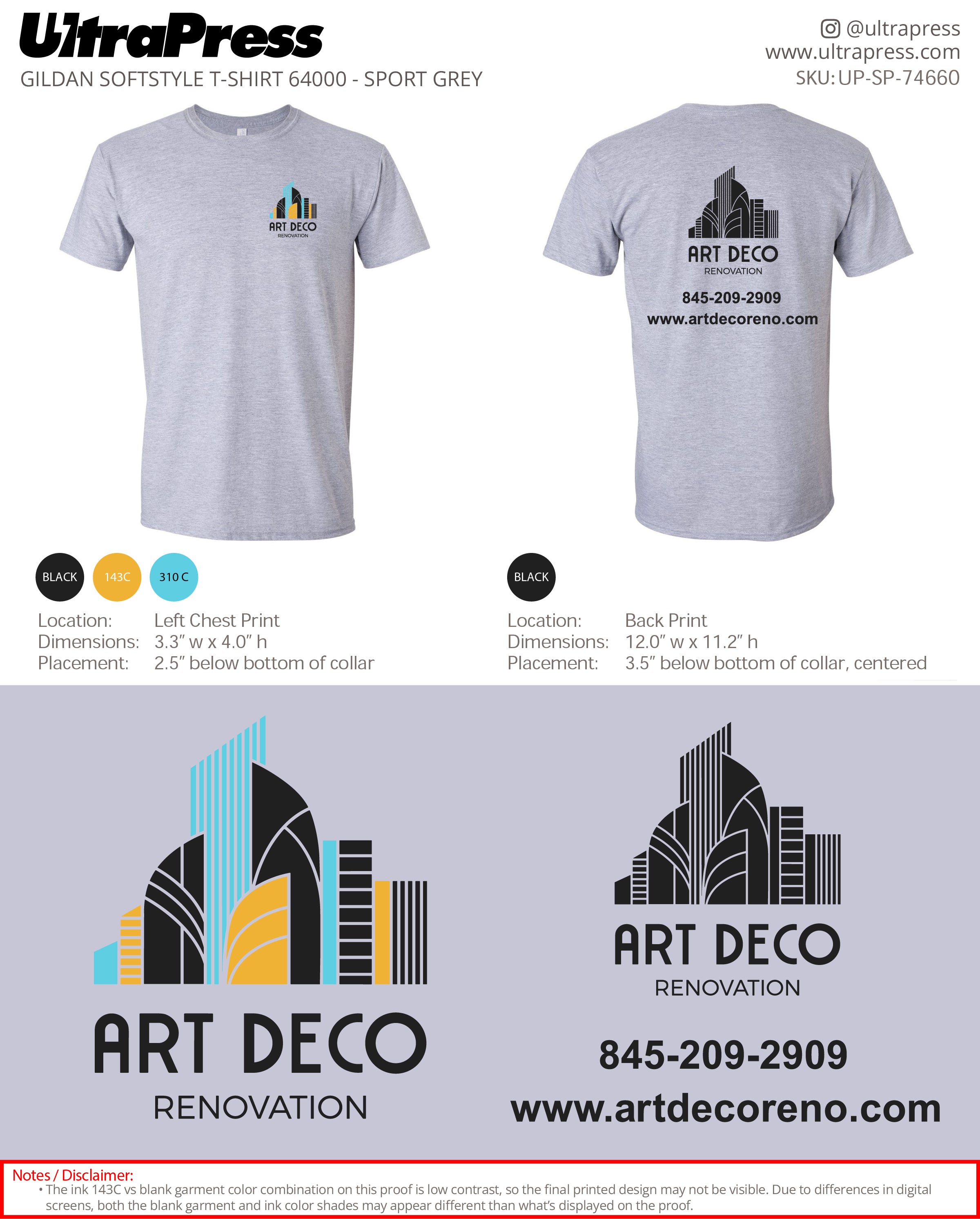 UP-SP-74660 Art Deco - Sorina Panfil 50 Pieces Package (Bulk)