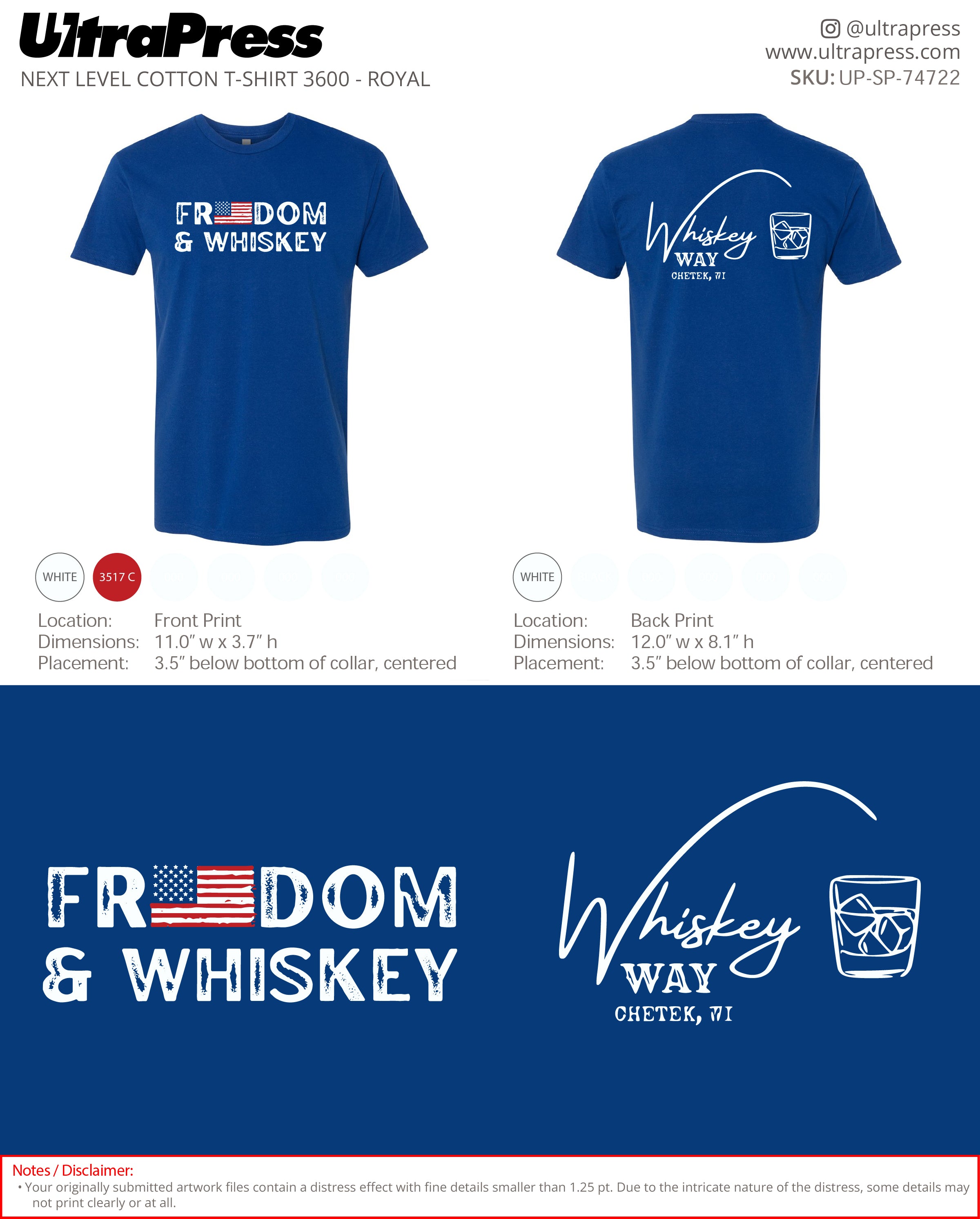 UP-SP-74722 Freedom & Whiskey - Brianna Olson 100 Min Qty (Bulk)