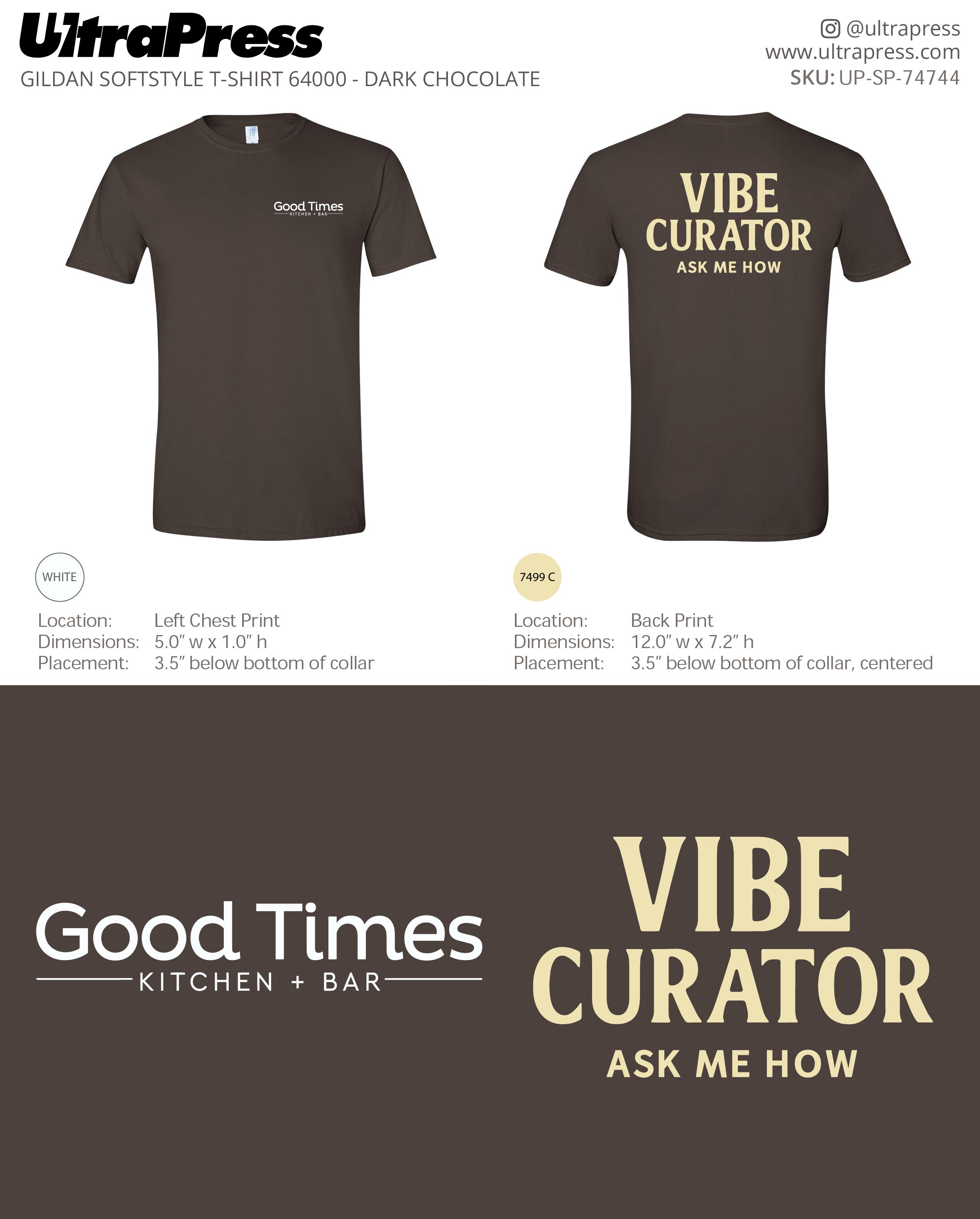 UP-SP-74744 Good Times Kitchen Bar - Isa Loshaj 100 Min Qty (Bulk)