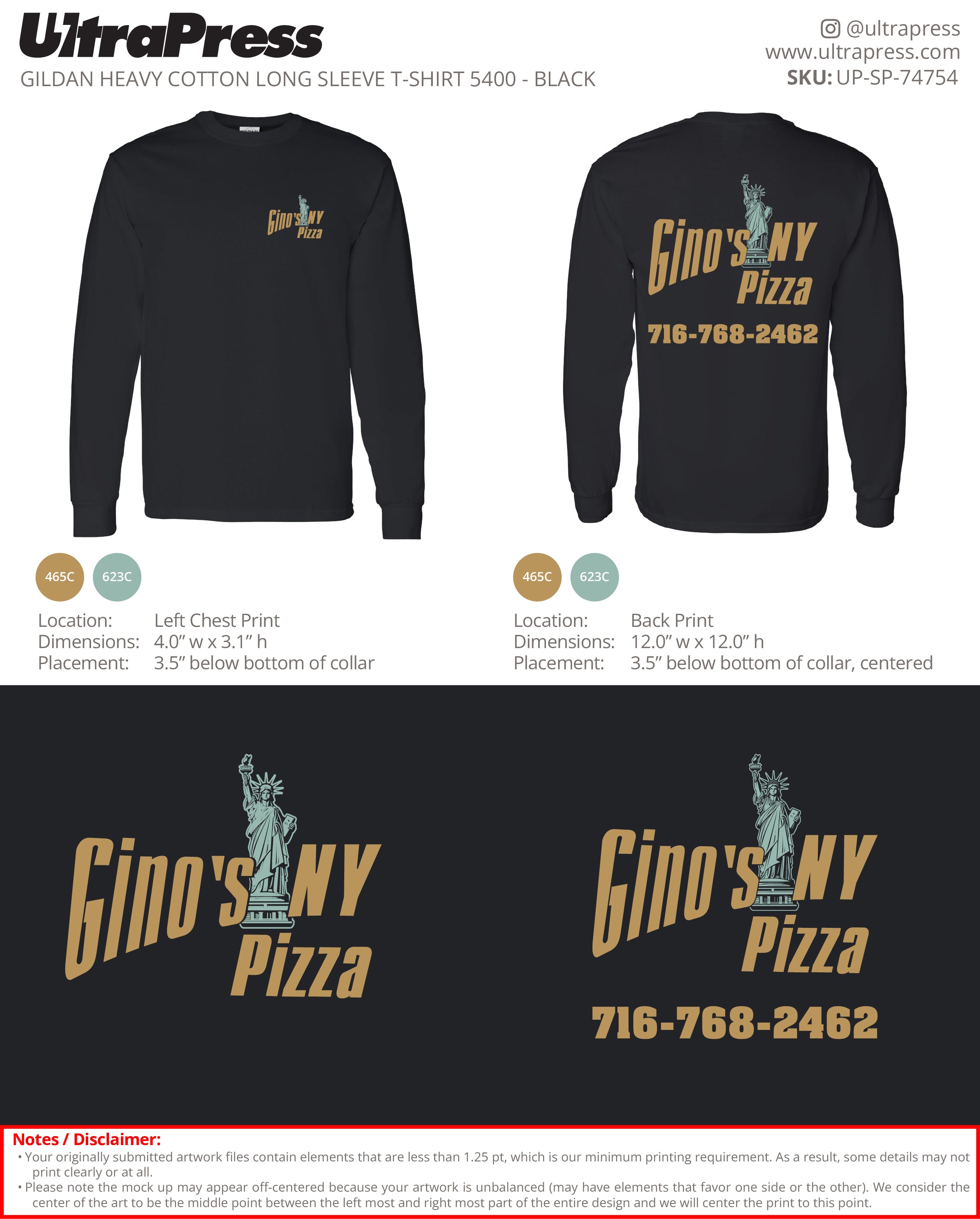 UP-SP-74754 NY Pizza - Afrim Rexhepi 50 Min Qty (Bulk)