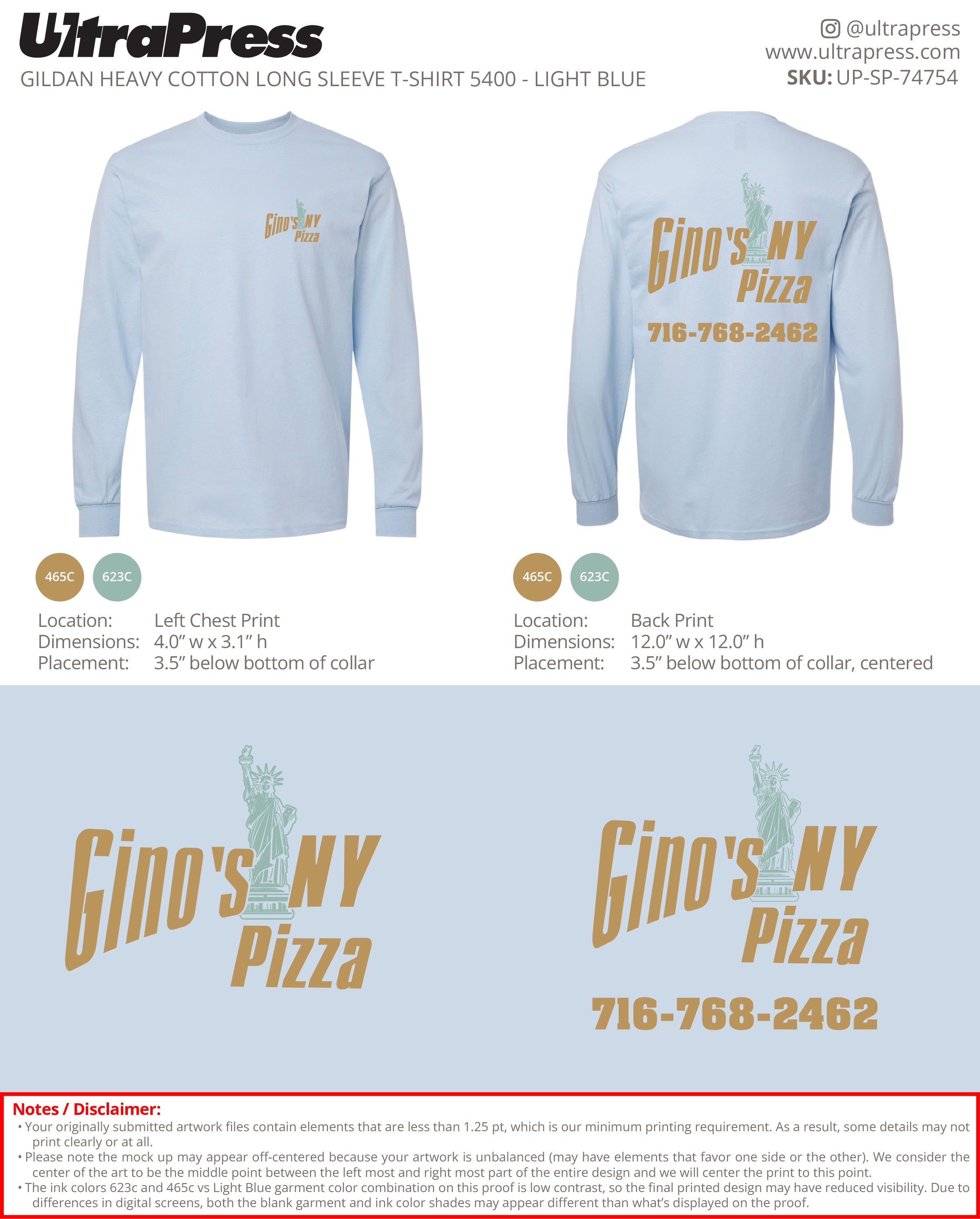 UP-SP-74754 NY Pizza - Afrim Rexhepi 50 Min Qty (Bulk)