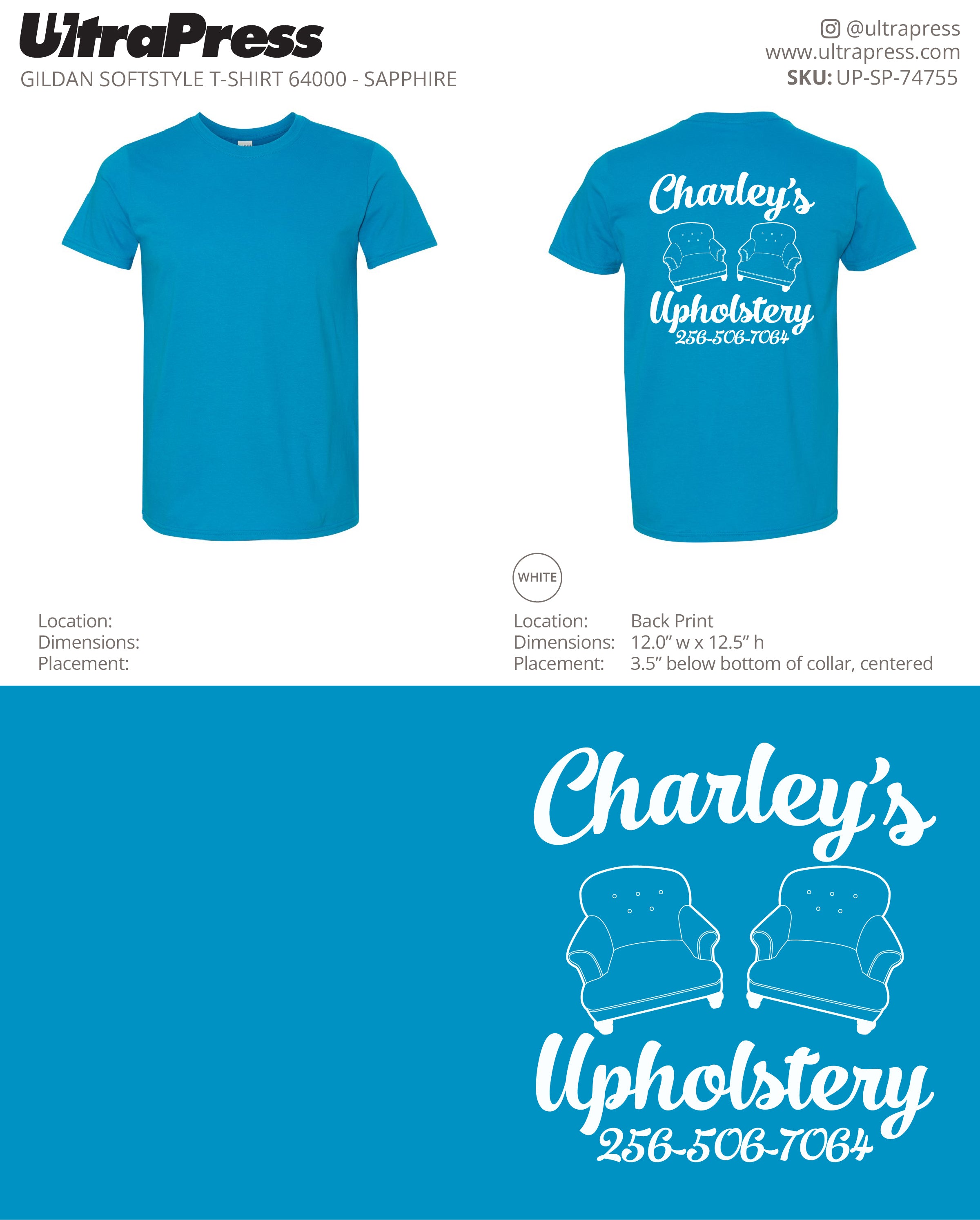 UP-SP-74755 Charley's Upholstery - Charley Shoe 100 Min Qty (Bulk)