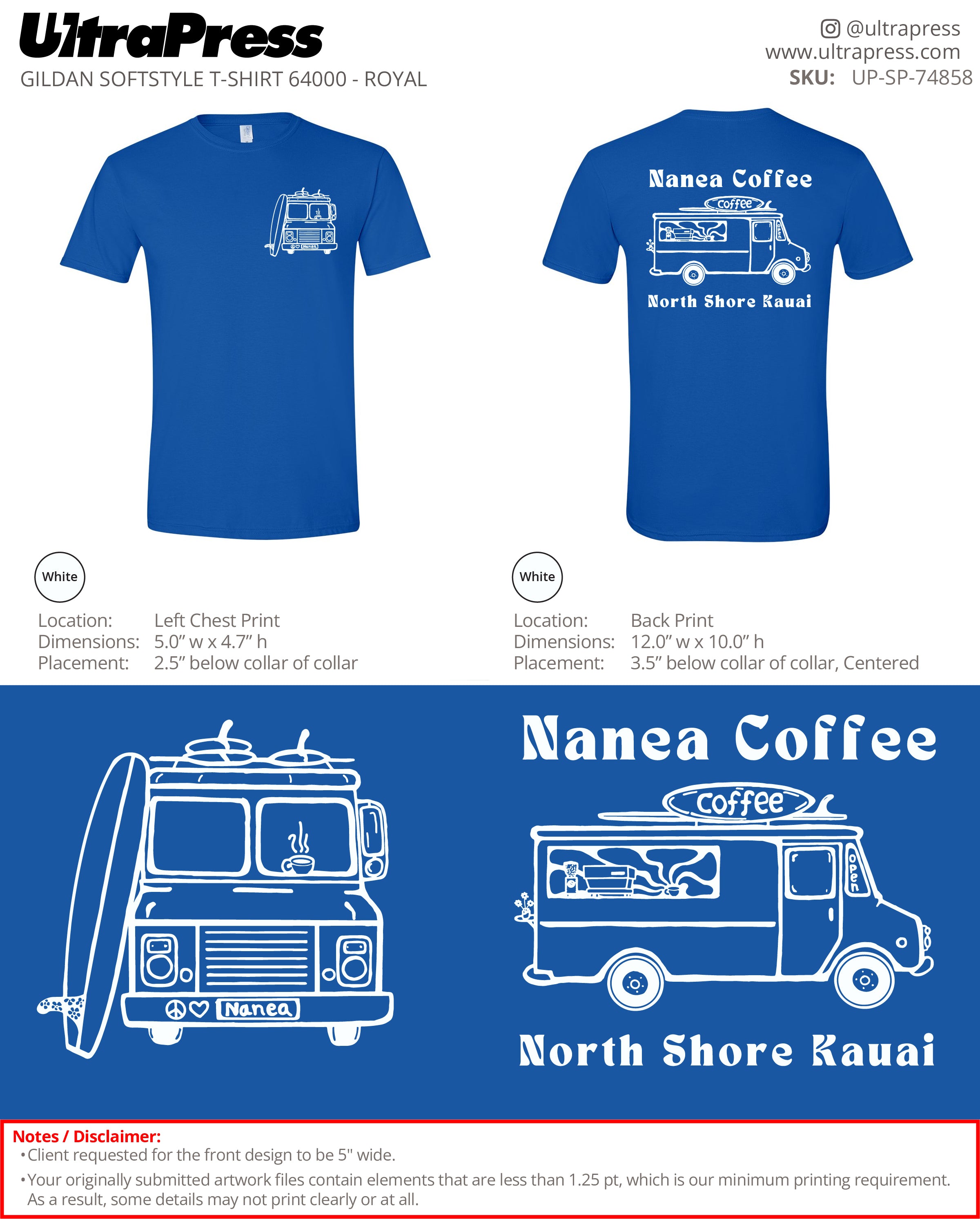 UP-SP-74858 Nanea Coffee - Mason 100 Min Qty (Bulk)