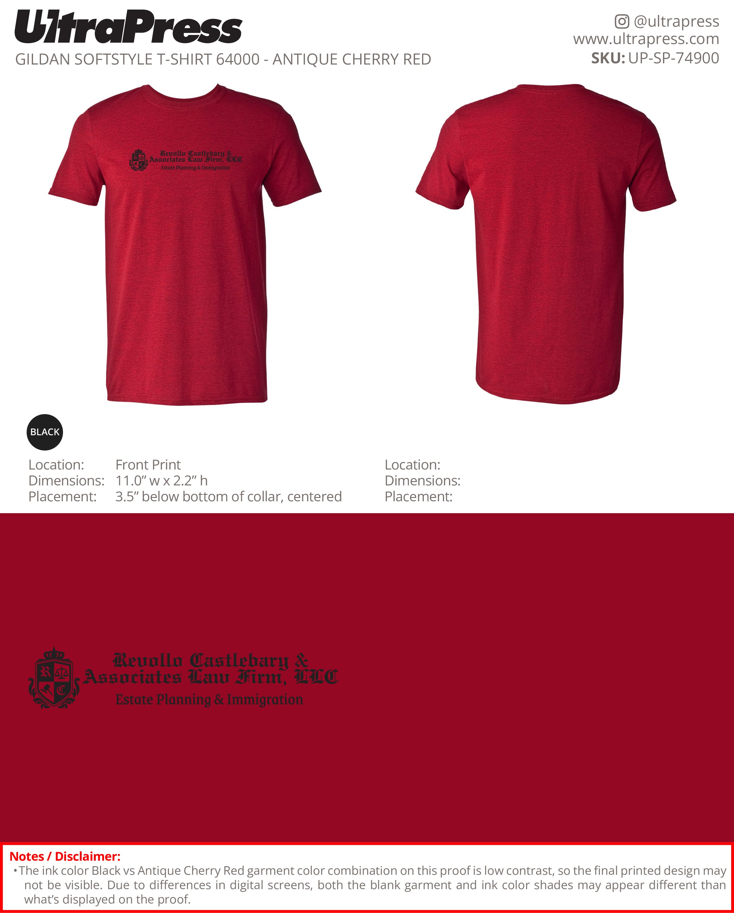 UP-SP-74900 Revollo Castlebary & Associates Law Firm, LLC - Priscilla Castlebary 100 Min Qty (Bulk)