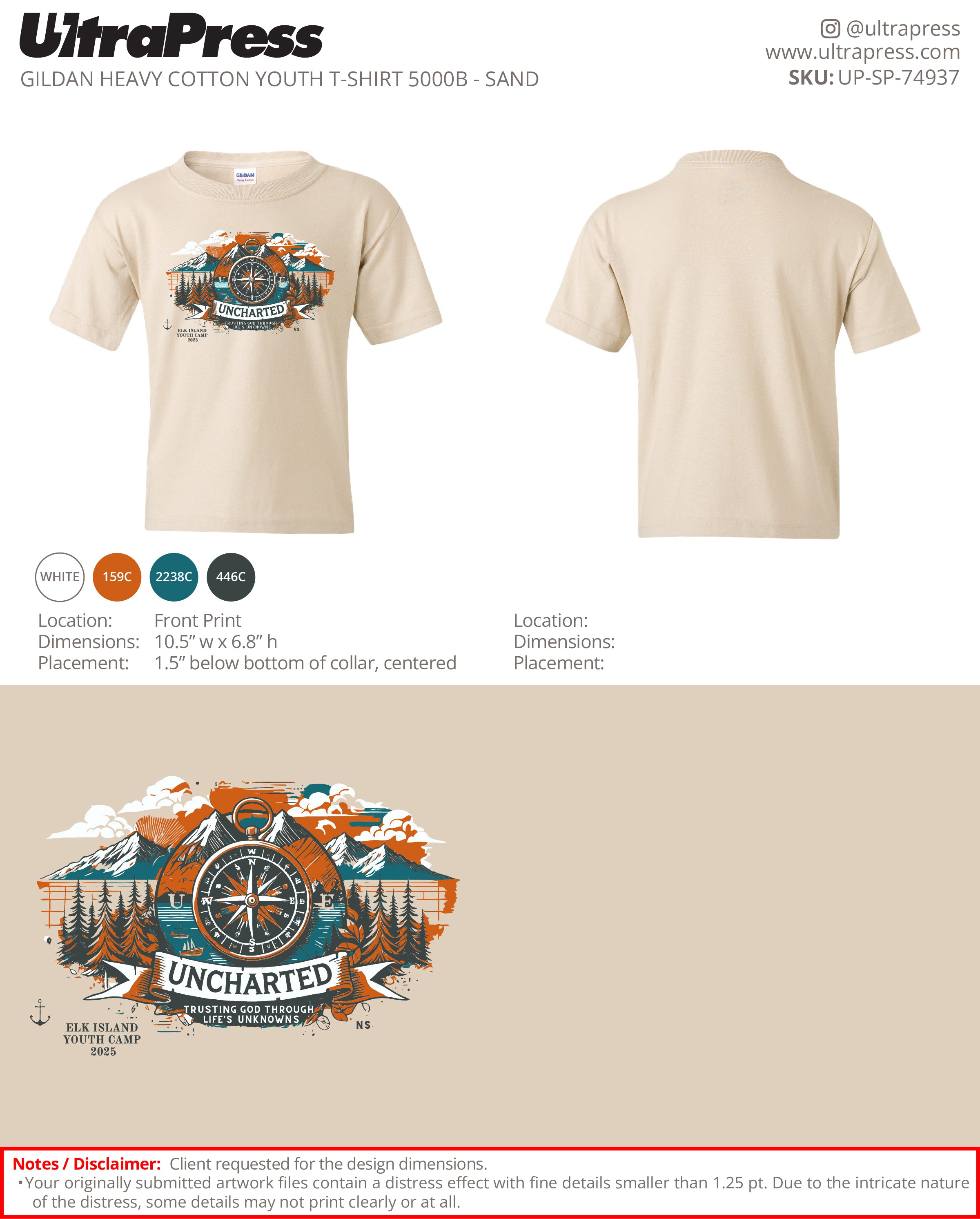 UP-SP-74937 Uncharted - Angie Terhaar 100 Min Qty (Bulk)