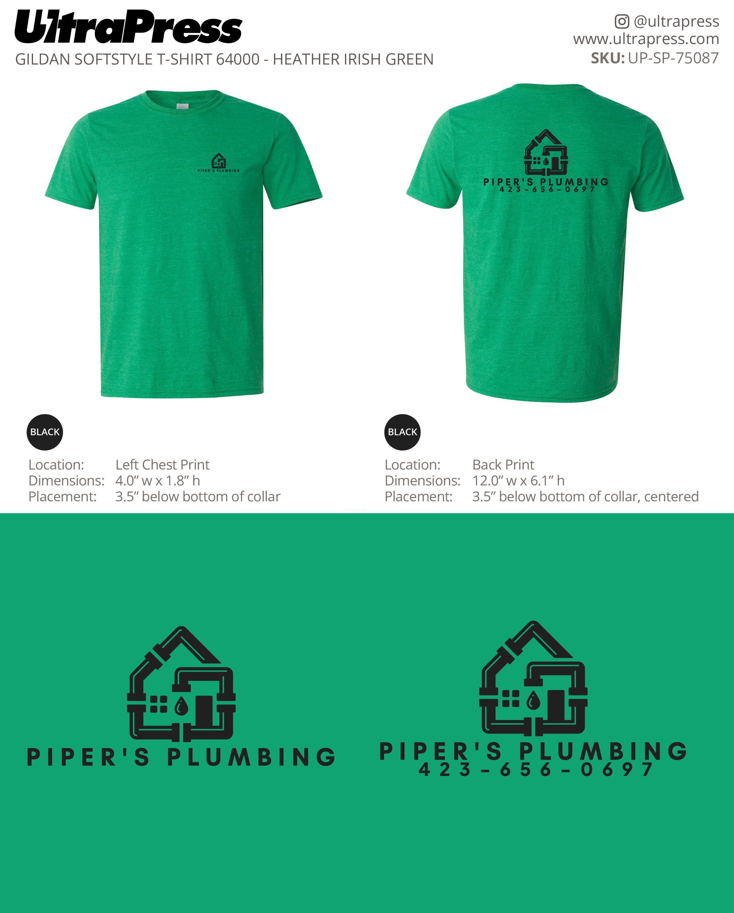 UP-SP-75087 Piper's Plumbing - Chris Stephens 100 Pieces Package (Bulk)