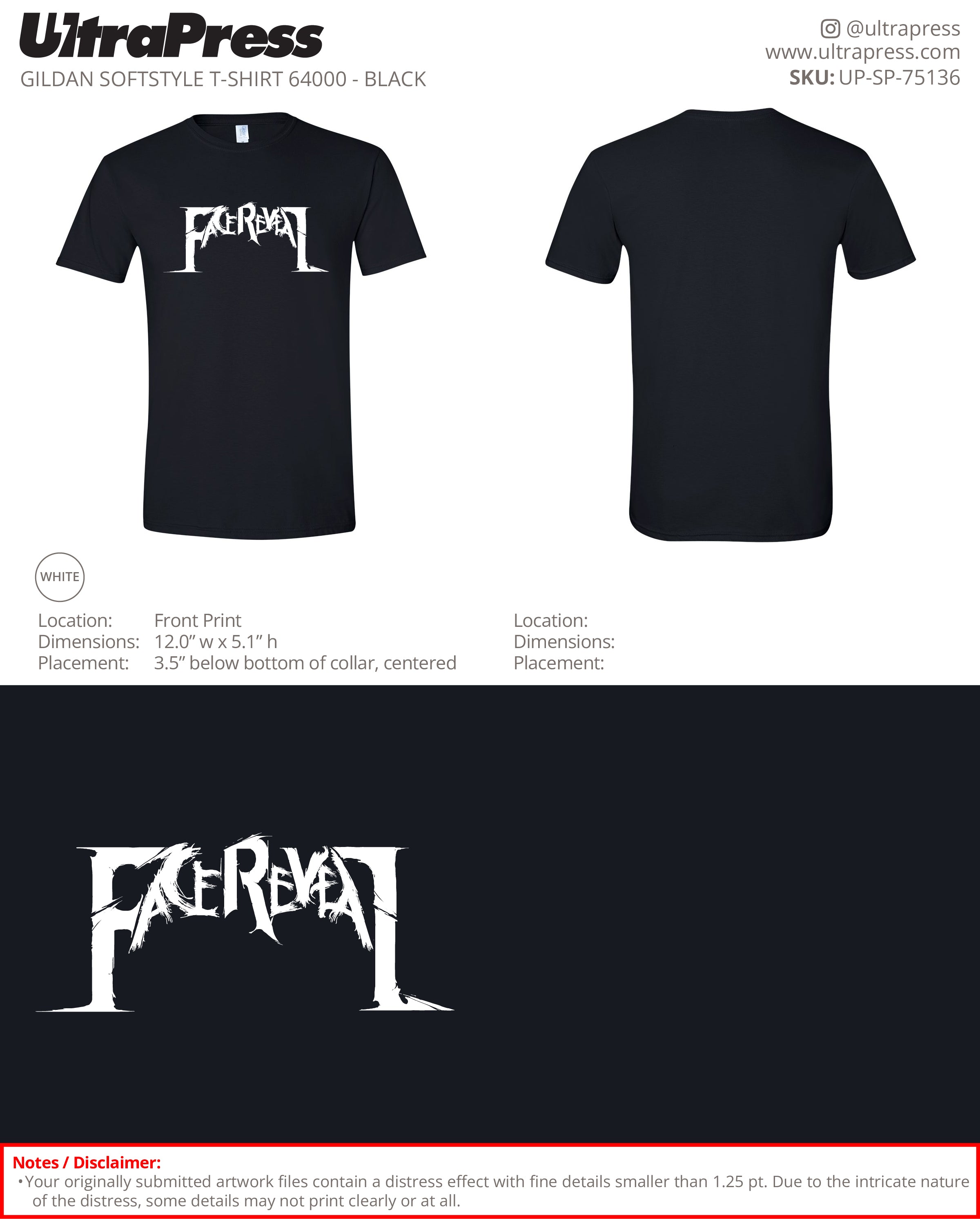 UP-SP-75136 Face Reveal - Alex Flores 100 Min Qty (Bulk)